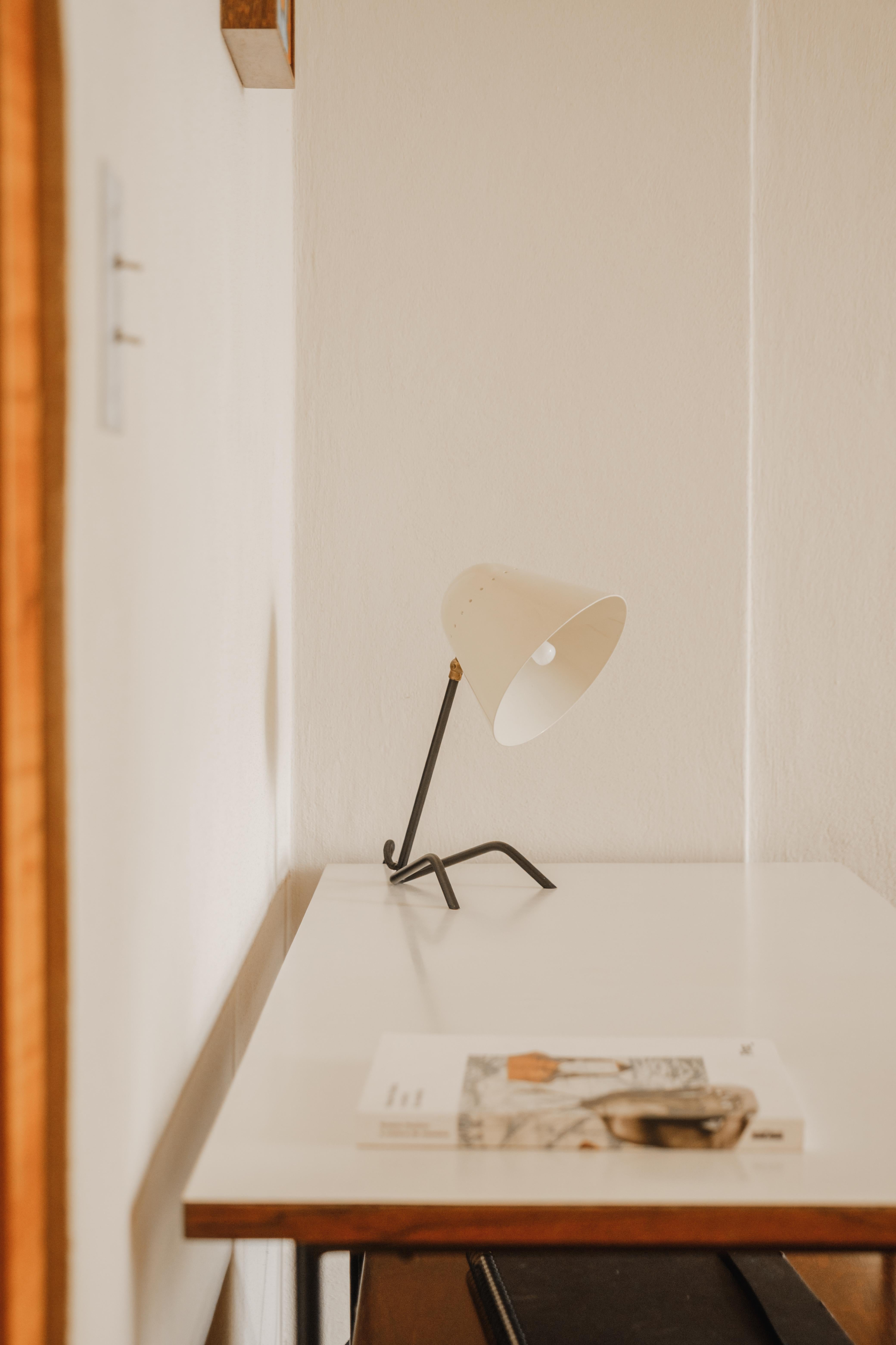 Mid-Century Modern Table Lamp by Carlo Hauner and Martin Eisler, 1950's For Sale 1