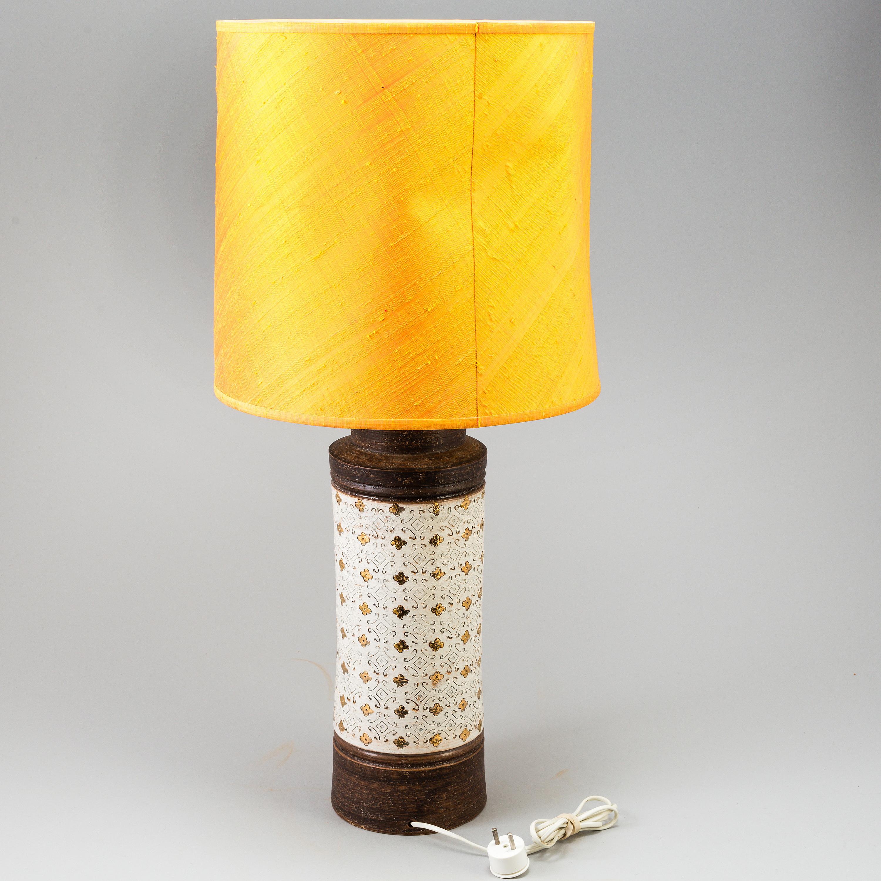 20th Century Table Lamp Ceramic by  Bitossi Italy 1960, Numbered 22/44 For Sale