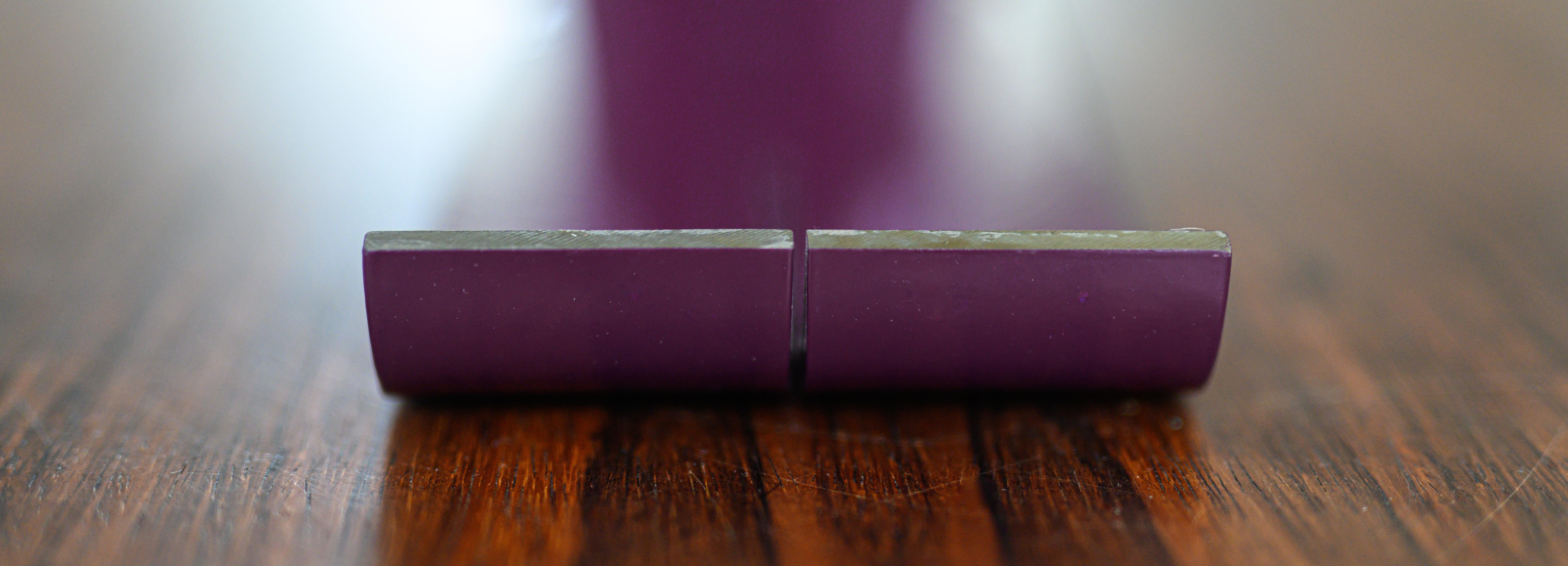 Painted Last 5 lim edit & numbered table lamps CG01 VB Aubergine designed in 1968 For Sale