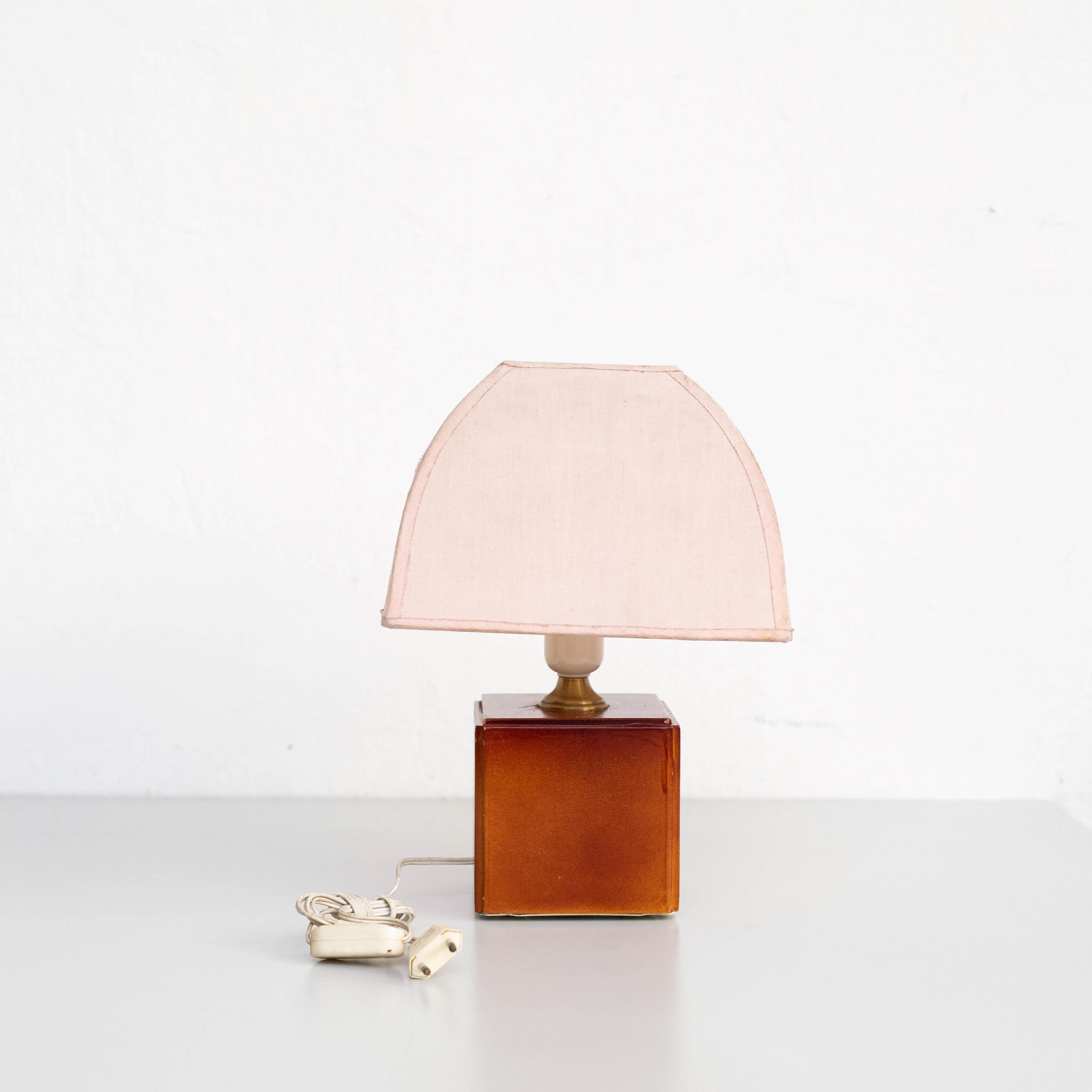 Spanish Table Lamp, circa 1970 For Sale