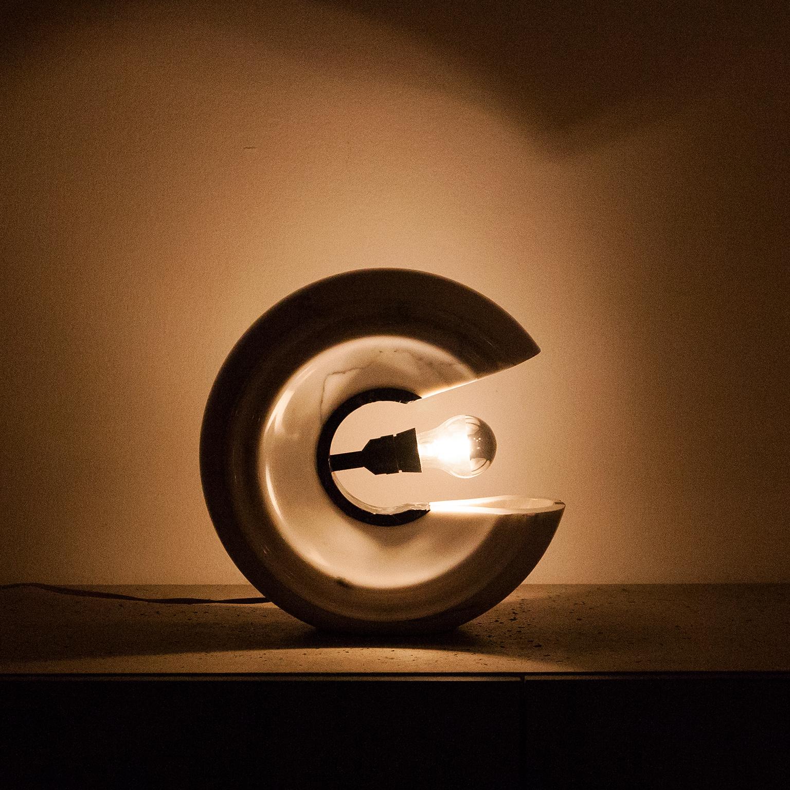 Lampe de table Claudio Salocchi en marbre en vente 2