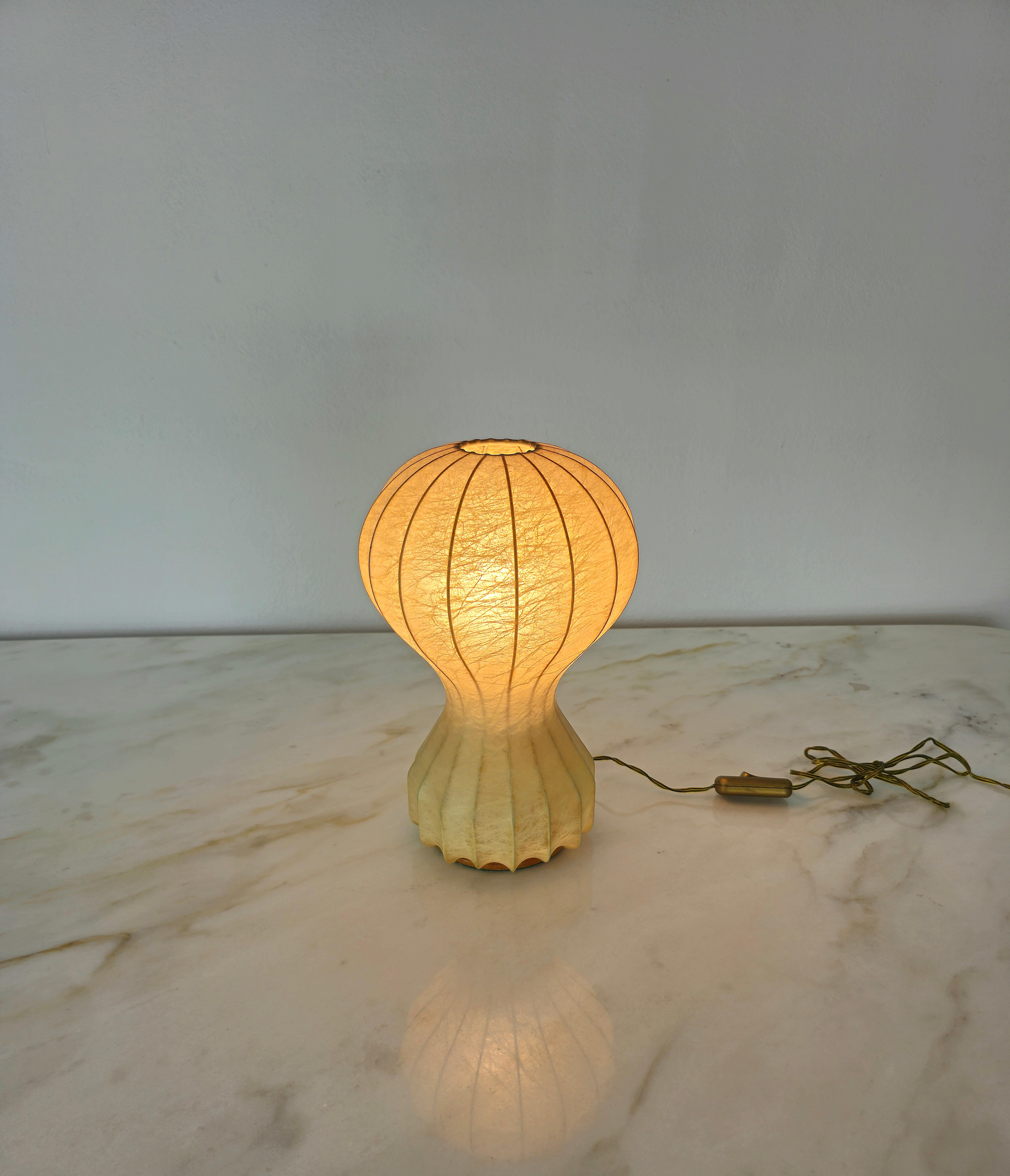 Italian Table Lamp Cocoon Achille & Pier Giacomo Castiglioni for Flos Midcentury 1960s