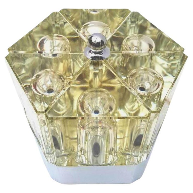 Table Lamp "Cuboluce" Design Alessandro Mendini for Fidenza Vetraria, 1970s For Sale