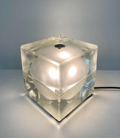 Table Lamp "Cubosfera" by Alessandro Mendini, Italy, 1968 - 2 available