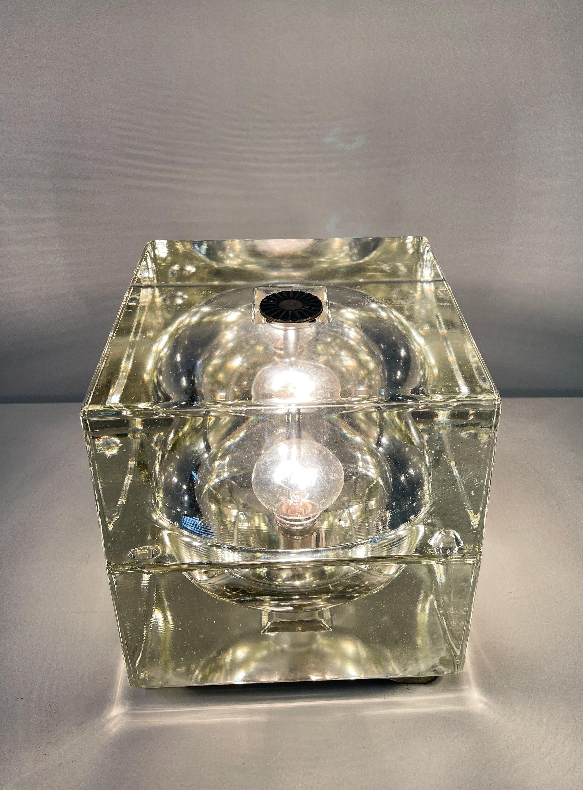 Tischlampe „Cubosfera“ von Alessandro Mendini, Italien, 1968 (Mitte des 20. Jahrhunderts) im Angebot
