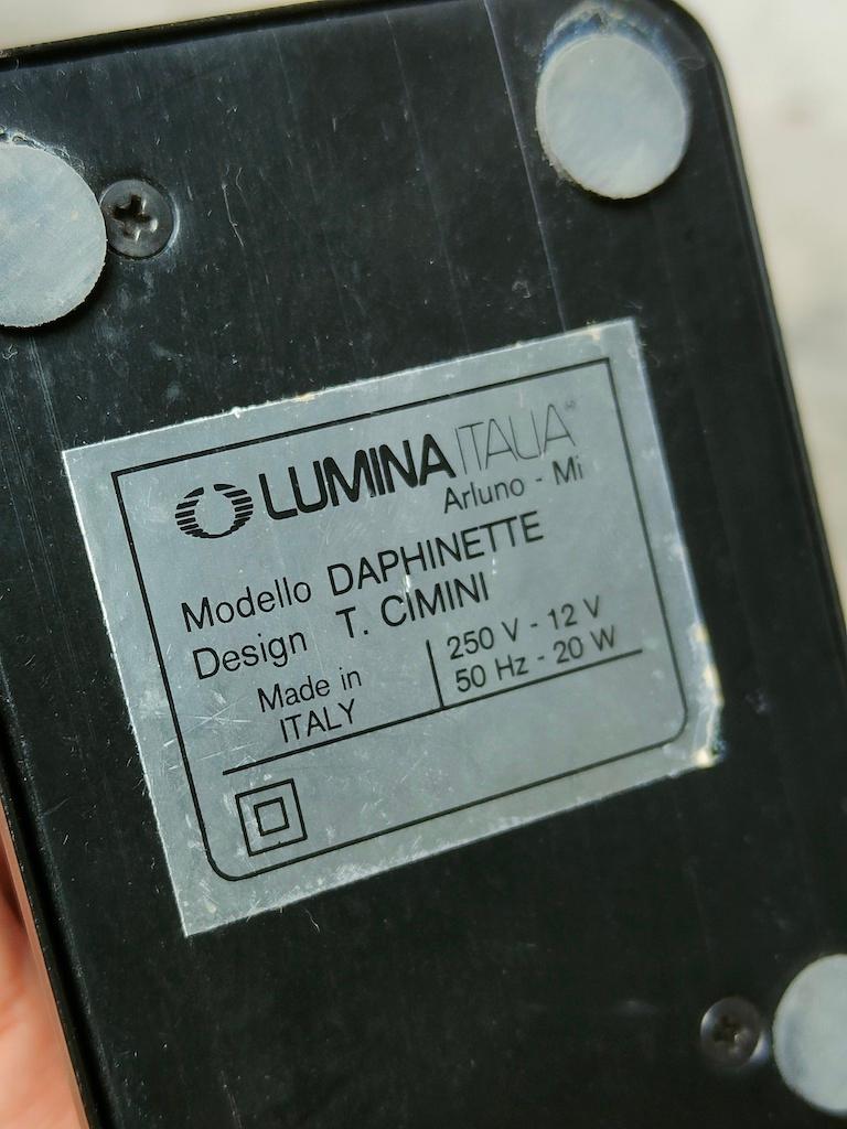Tischleuchte Daphinette von Tommaso Cimini für Lumina, Italien 80er Jahre im Angebot 3