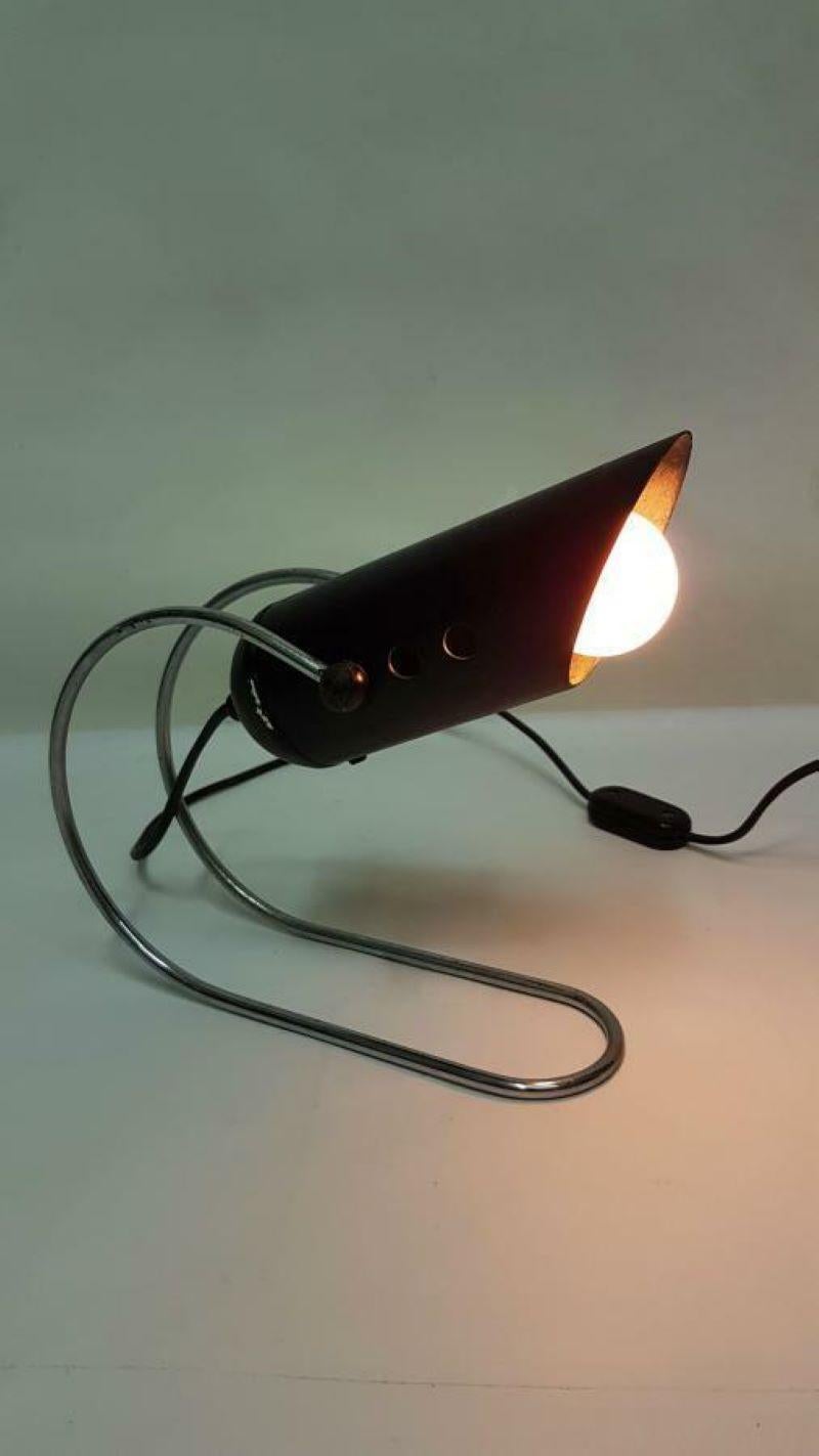 Metal Table Lamp Design Angelo Lelii for Arredoluce, 1960s For Sale