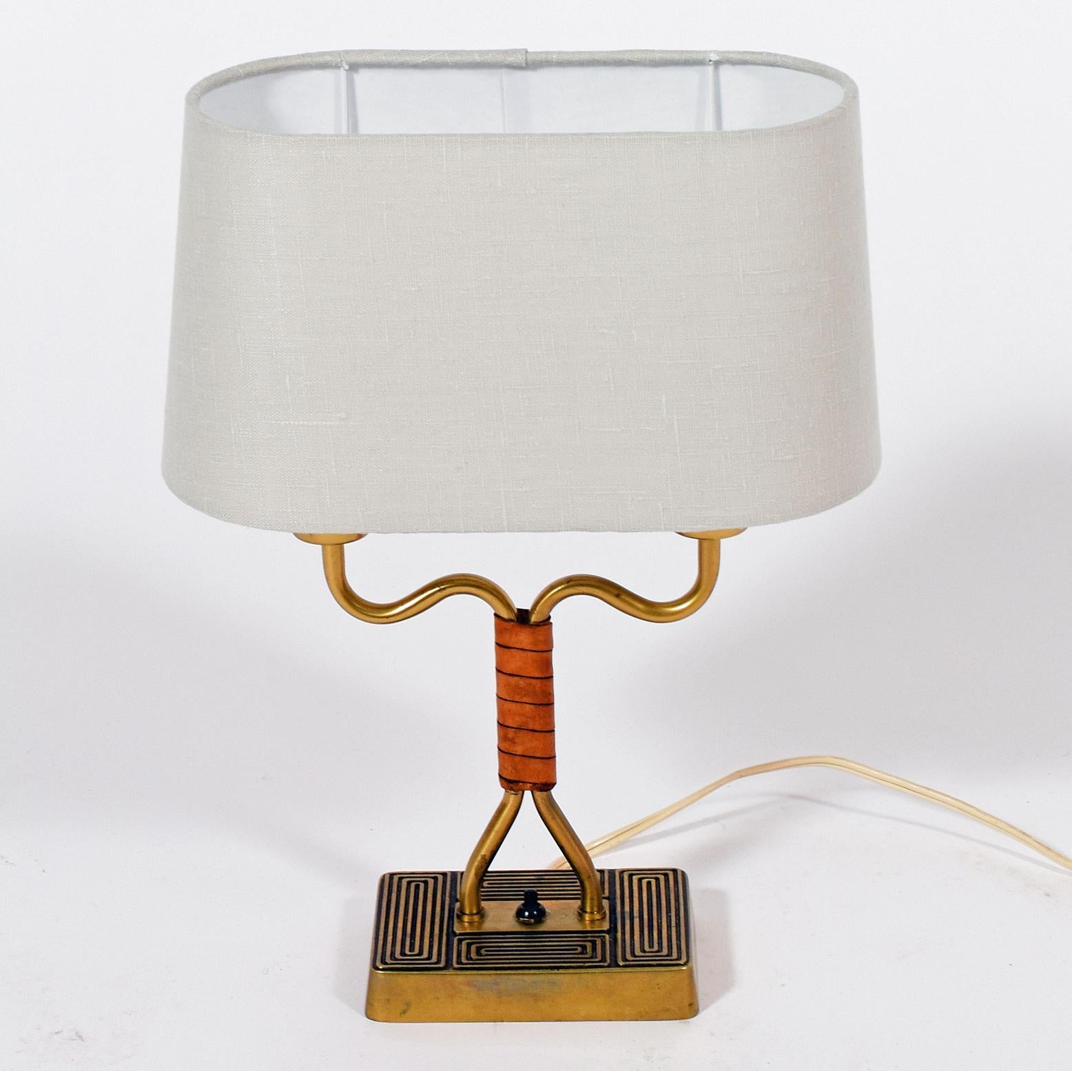 Scandinavian Modern Table Lamp Design by Sonja Katzin for ASEA, 1940s