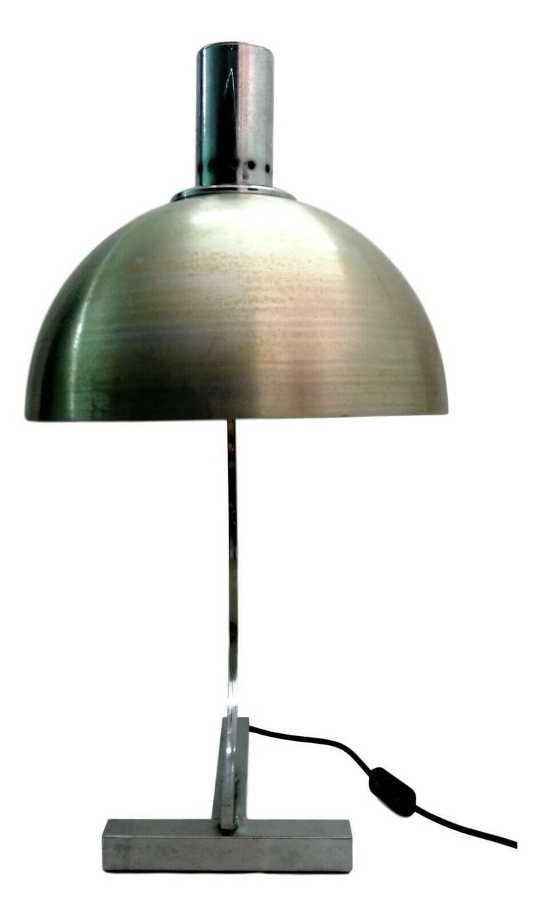 Splendid 60s table lamp, Sirrah production based on a design by Franco albini & Franca Helg

made of steel, with the classic base, brushed aluminum diffuser

It measures 65 cm in height, diameter of the diffuser 33 cm

In very good condition,