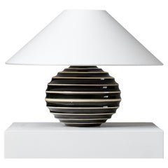 Table lamp designed by Ewald Dahlskog for Bobergs Fajansfabrik Sweden, 1930s.
