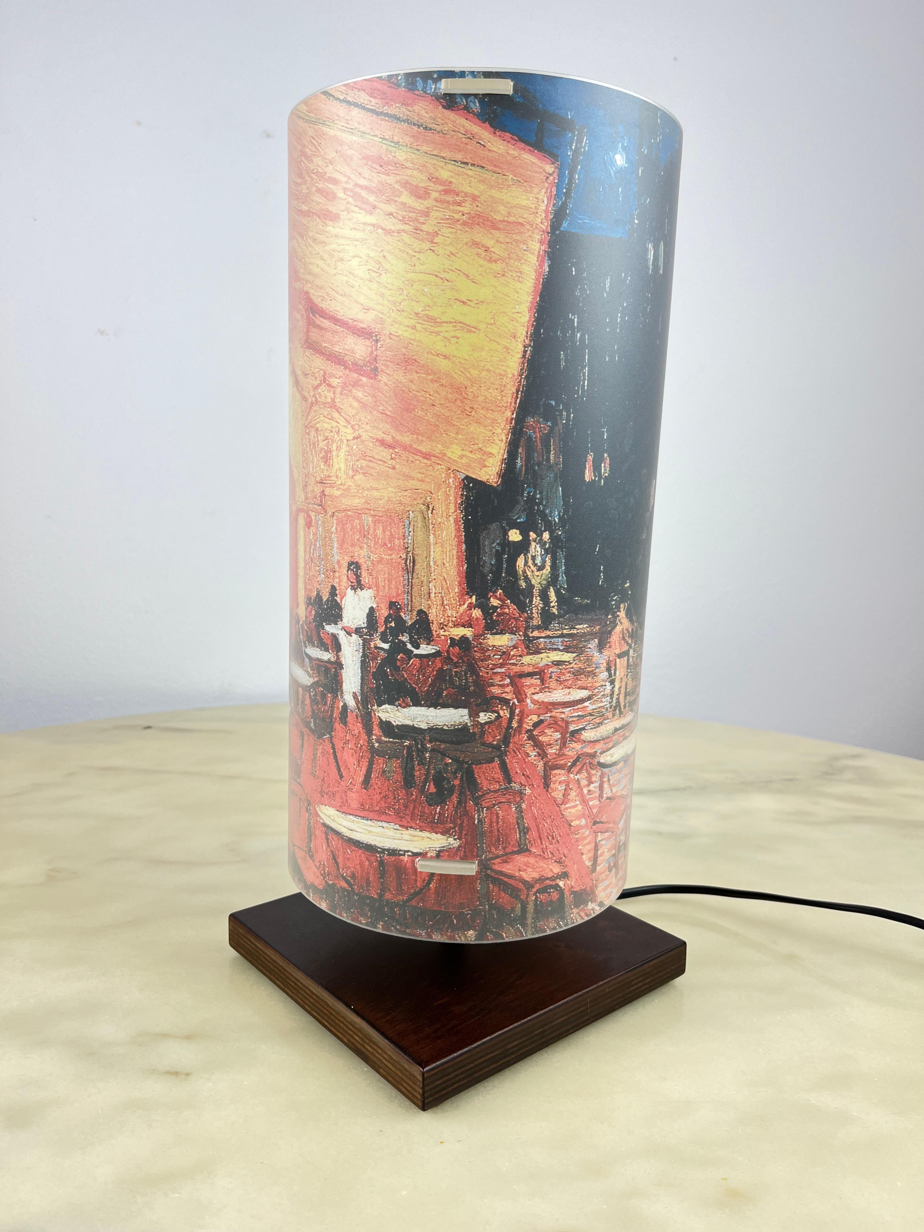Table lamp, diffuser finish in decorated Polilux, Italy, 1990s
Intact and functional. Attack E27 - 220v