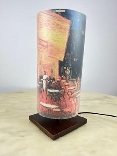 Table Lamp, Diffuser Finish in Decorated Polilux, Italy, 1990s