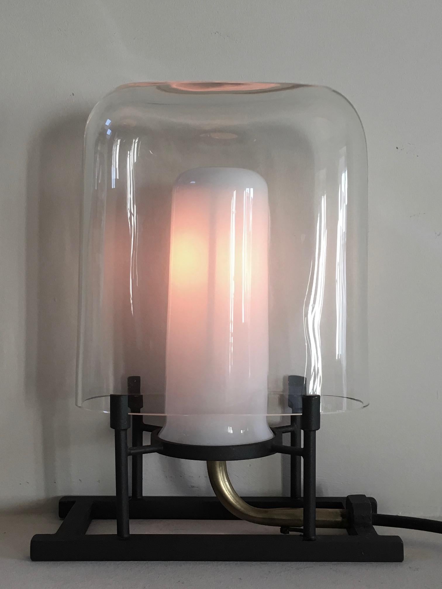 French Table Lamp EFRA, Moretti Edition Murano