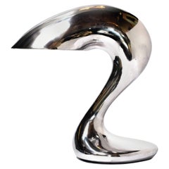 Table Lamp: Eliza's Big Bright Question, Bright Aluminum, Jordan Mozer USA 2004