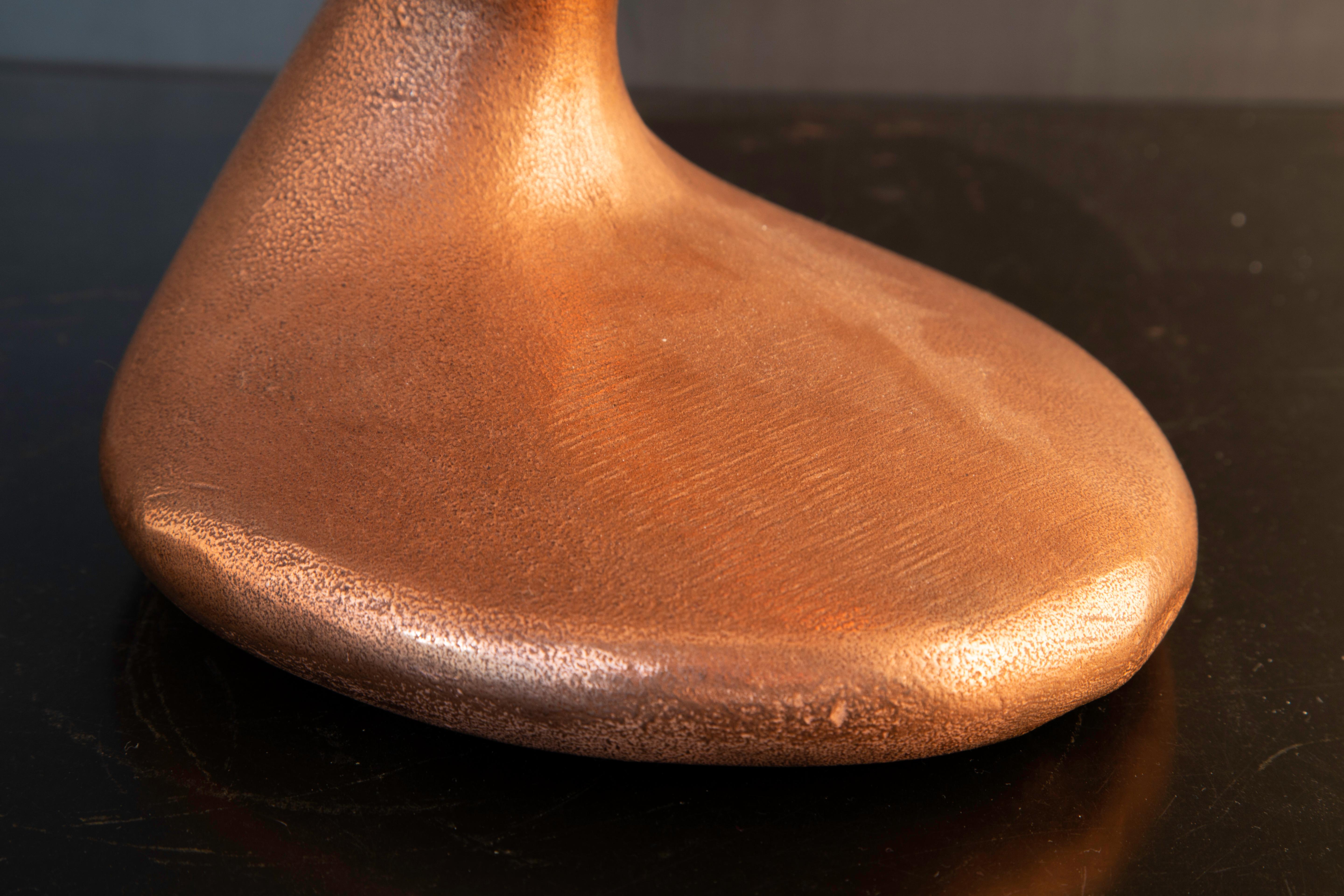Aluminum Table Lamp, Eliza's Big Question, Burnished Copper, Jordan Mozer USA, 2002 For Sale