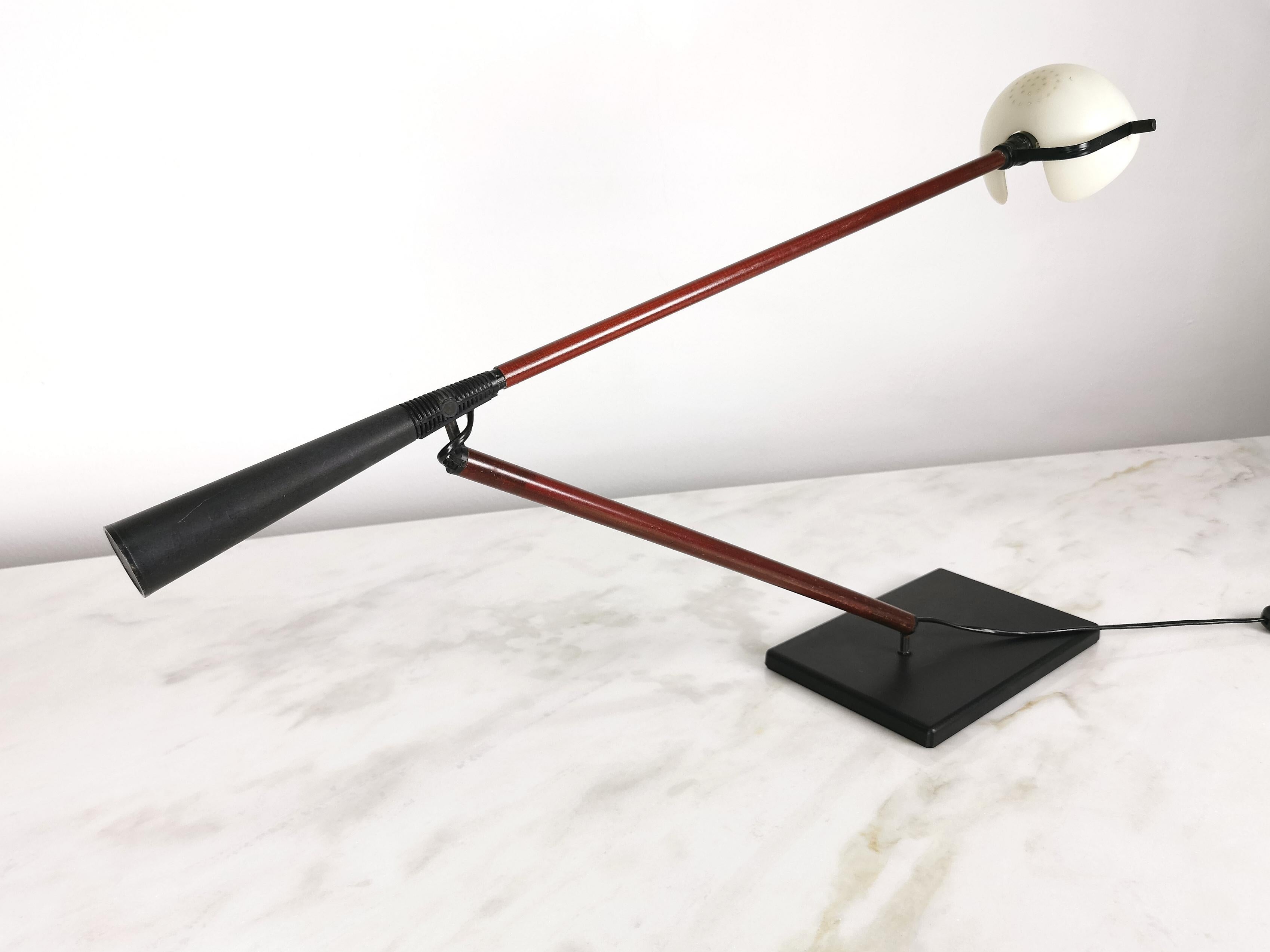 Table Lamp Fiberglass Gino Sarfatti Paolo Rizzatto for Arteluce Midcentury 1970s 8