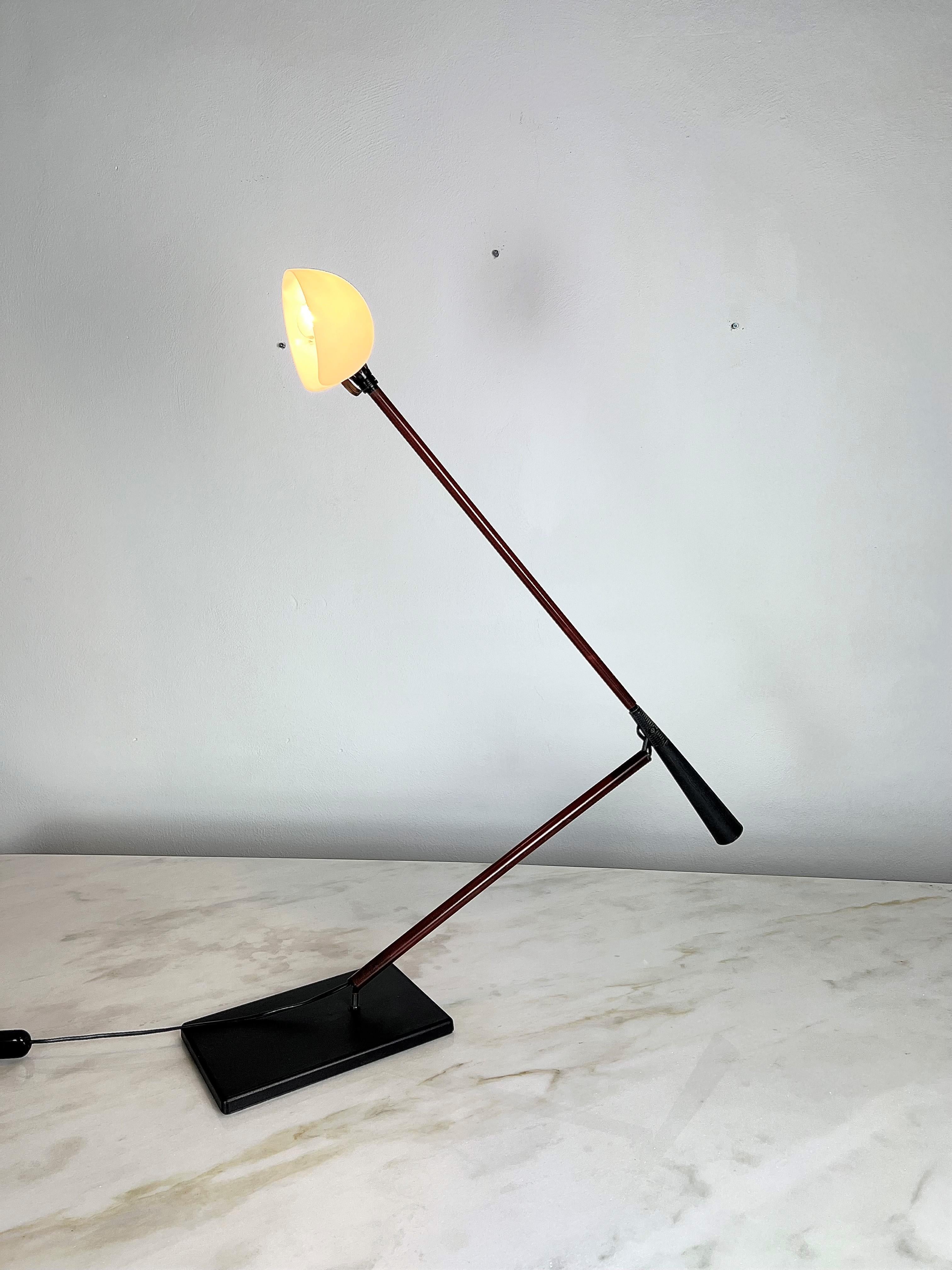 Table Lamp Fiberglass Gino Sarfatti Paolo Rizzatto for Arteluce Midcentury 1970s 1