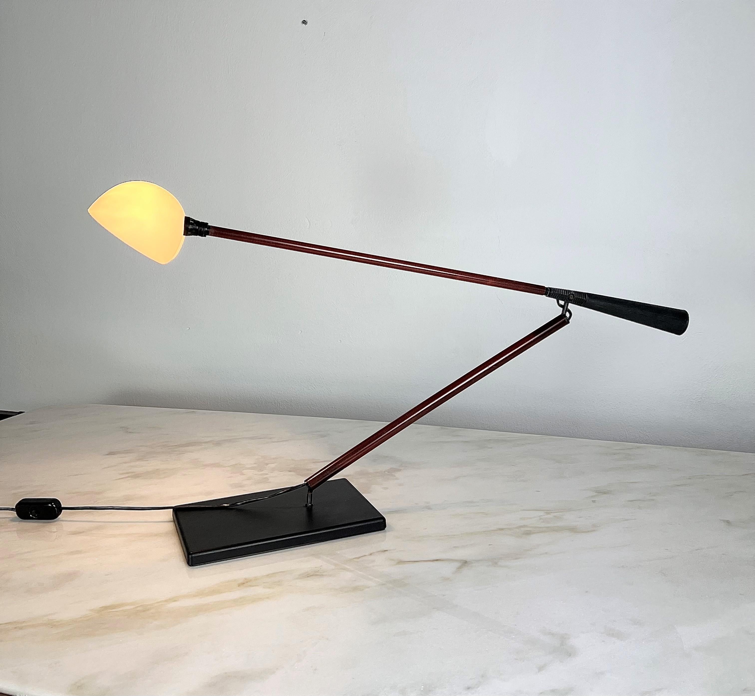 Table Lamp Fiberglass Gino Sarfatti Paolo Rizzatto for Arteluce Midcentury 1970s 2