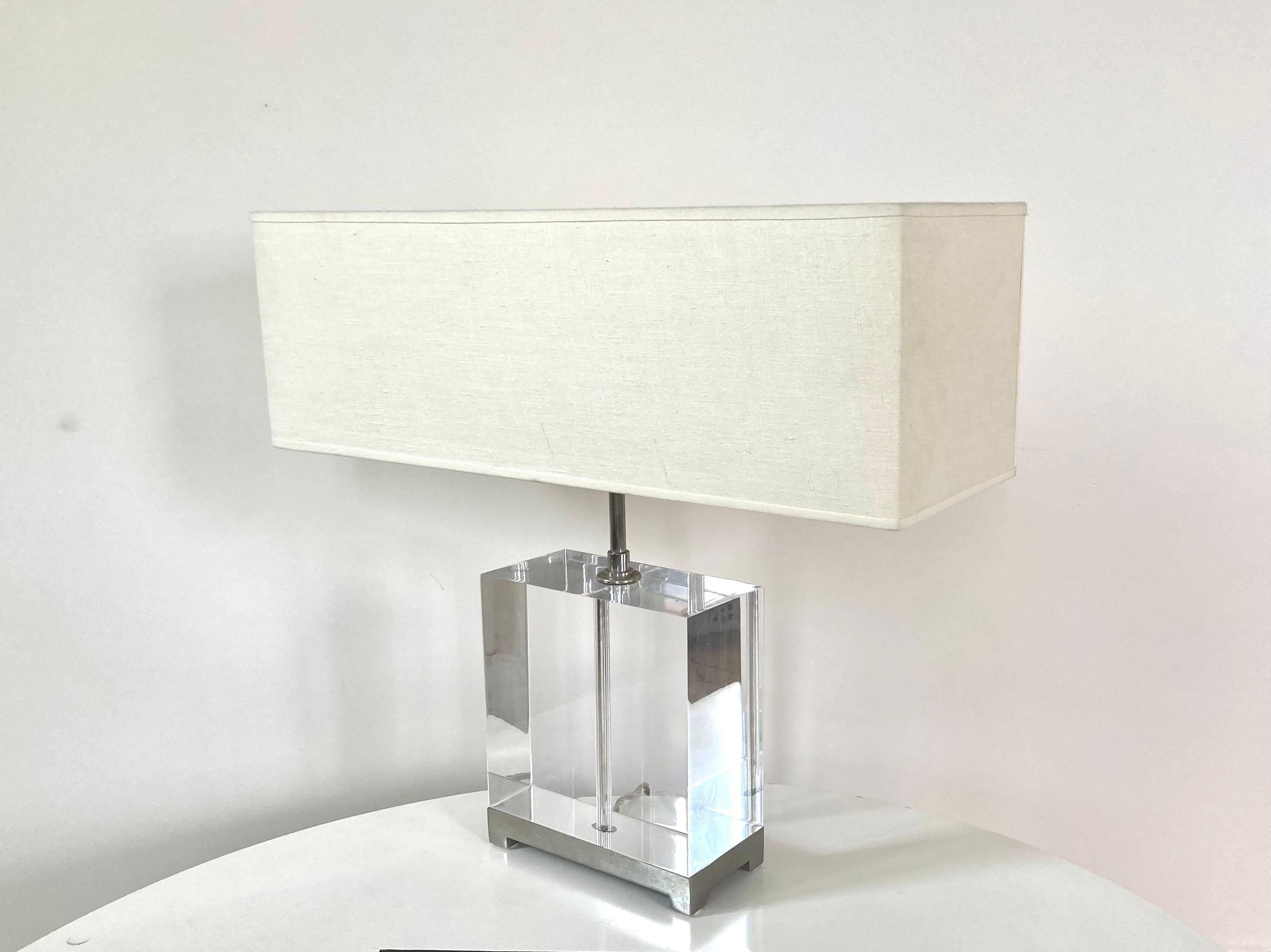 Italian Table lamp Flair in Altuglass For Sale