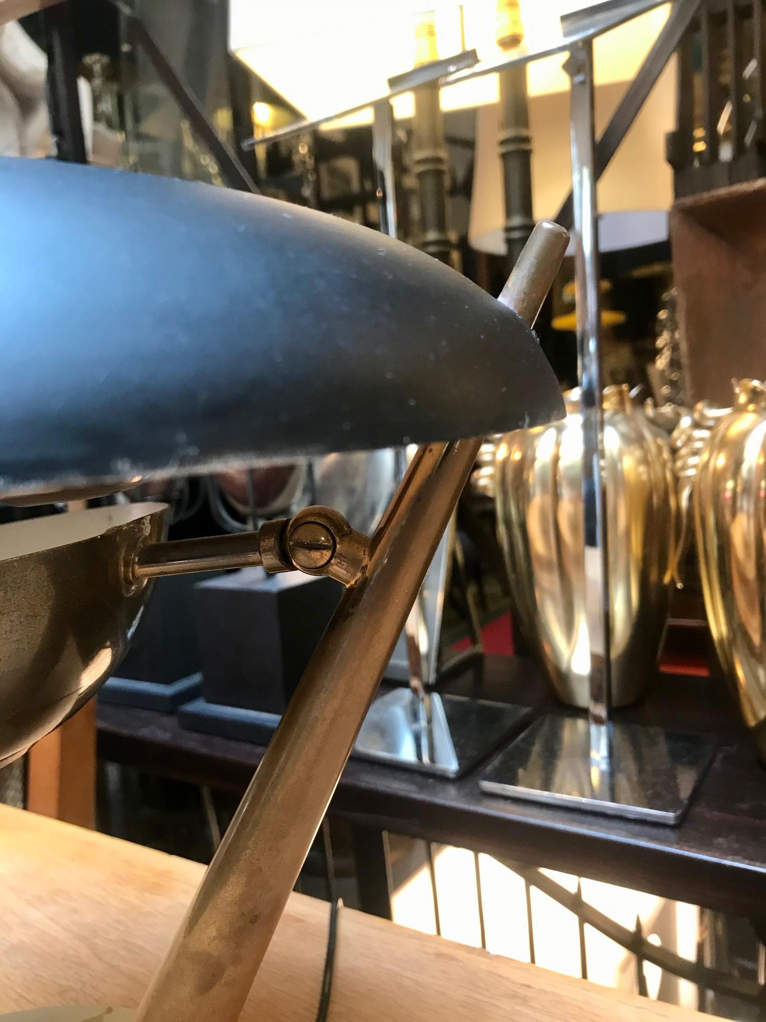 Metal Table Lamp for Arredoluce, Angelo Lelii For Sale