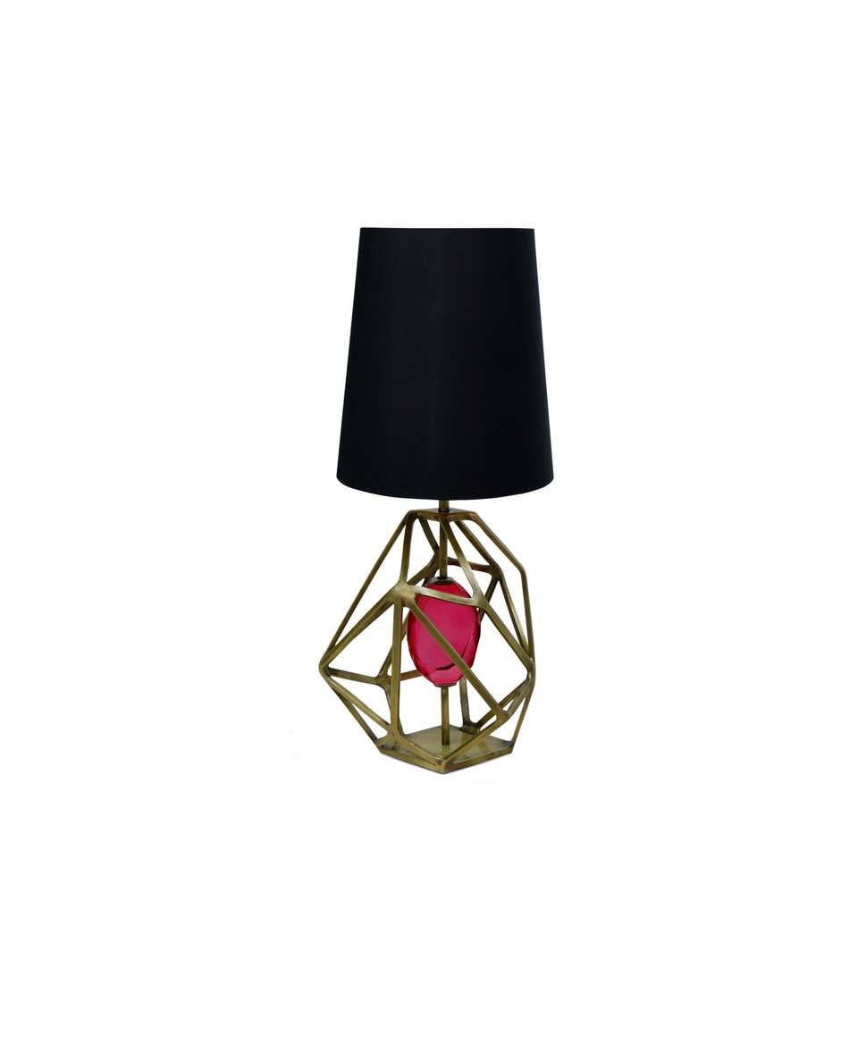 Table lamp

Structure: Aged brass with high gloss finish.

Dimensions
Height 33.47 in. (85 cm)
Width 13 in. (33 cm)
Depth 11.23 in. (28.5 cm)



Lamp: 1x (E14).

Weight
17 kg / 38 pounds.