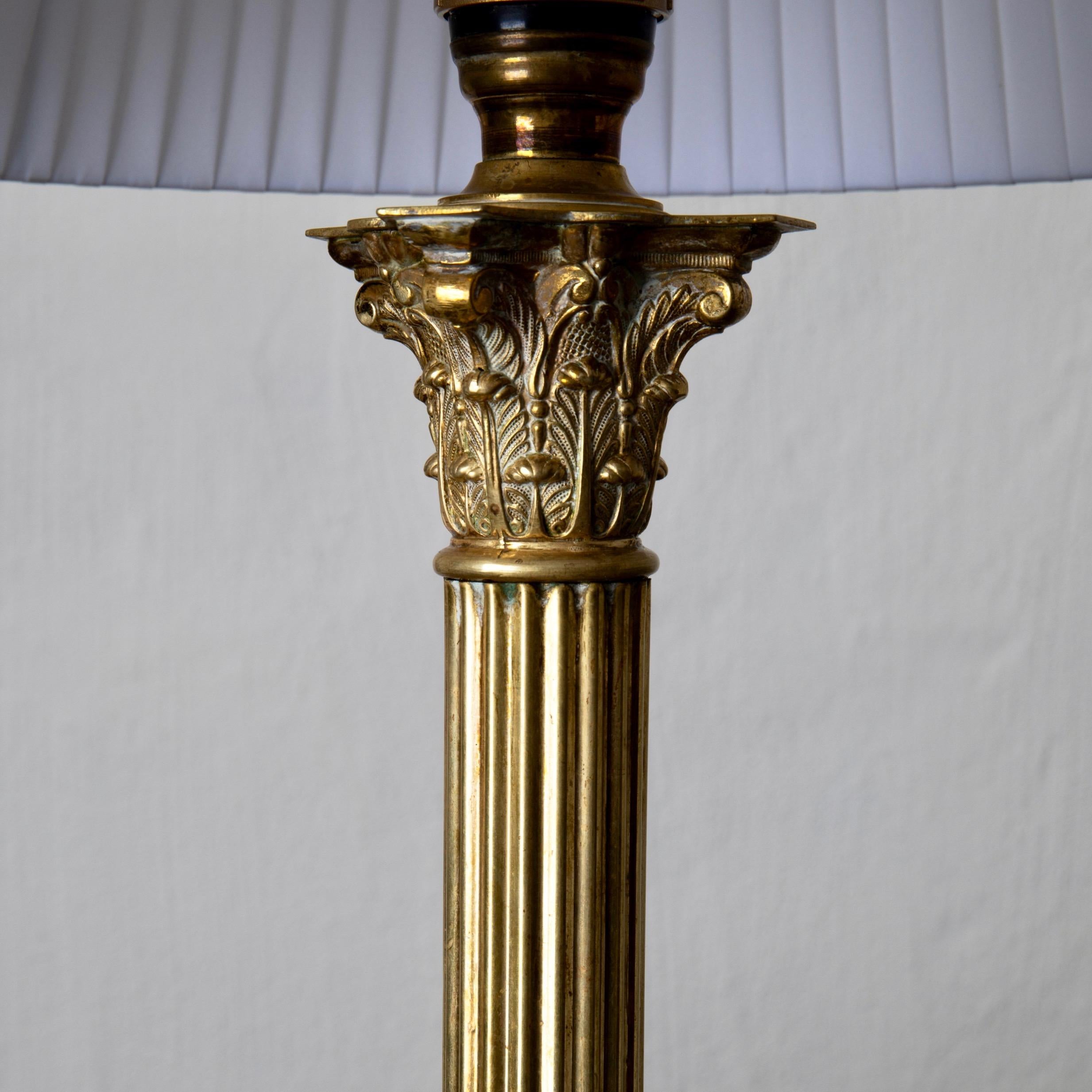 Table Lamp French Brass, 19th Century, France In Good Condition In New York, NY