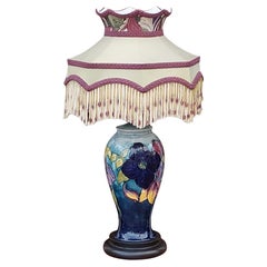 Table Lamp from an Early Moorcroft Pansy Pattern Vase