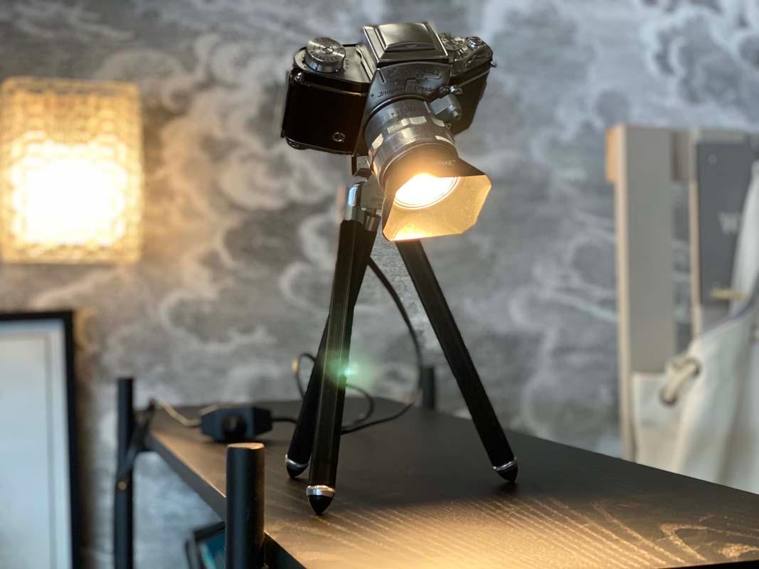 Table Lamp from an Exakta Varex Camera 3