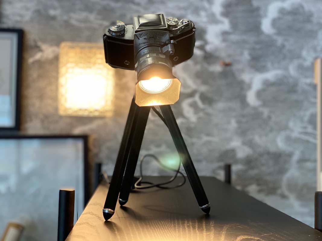 Table Lamp from an Exakta Varex Camera 2
