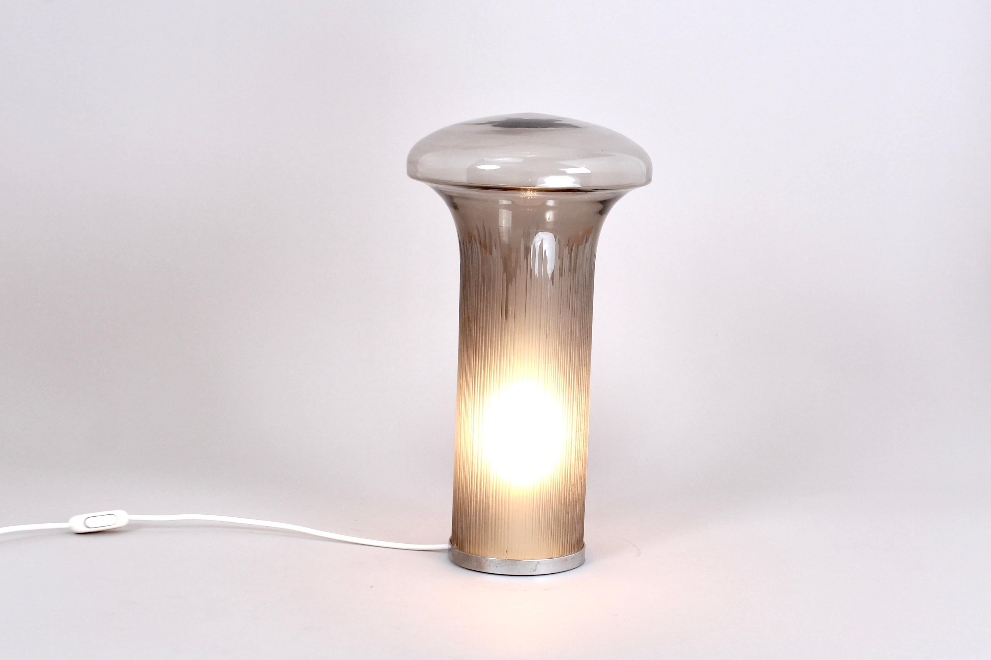 Late 20th Century Table Lamp from  Boletus serie by Mario Ticcò for Venini, Italian Design, 1970s For Sale