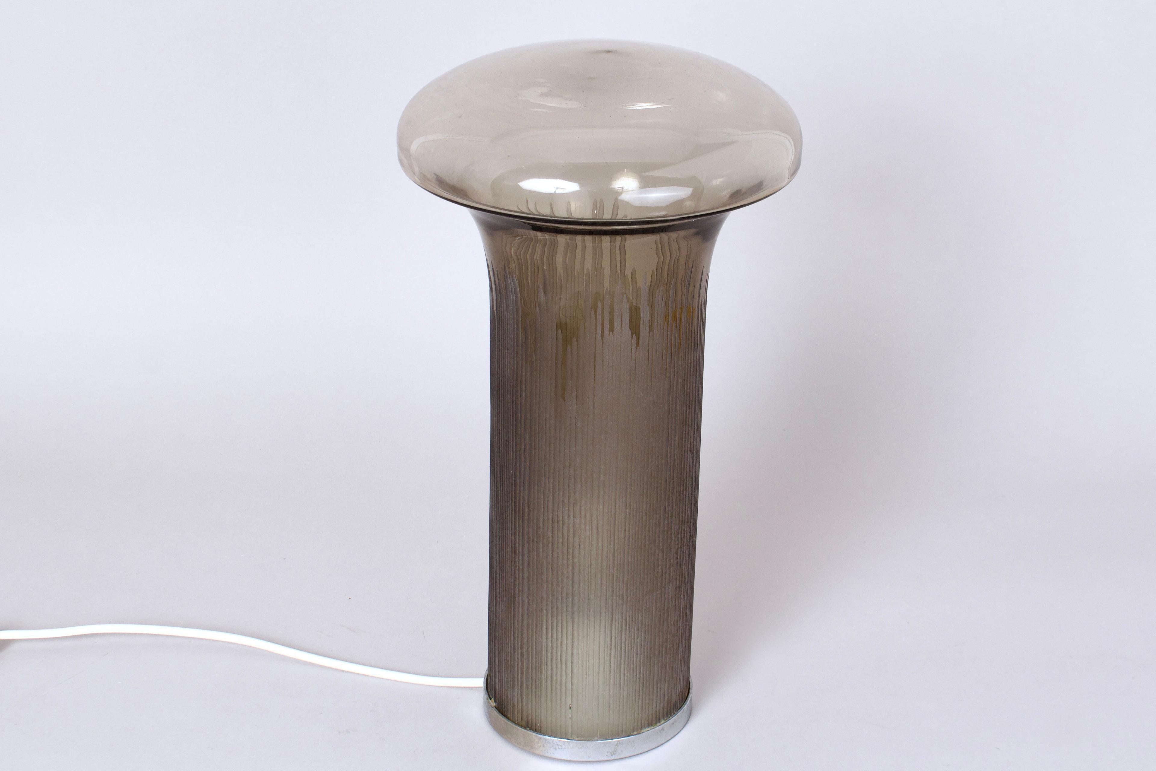 Lampe de table de  Série Boletus par Mario Ticcò pour Venini, Design italien, 1970 en vente 1