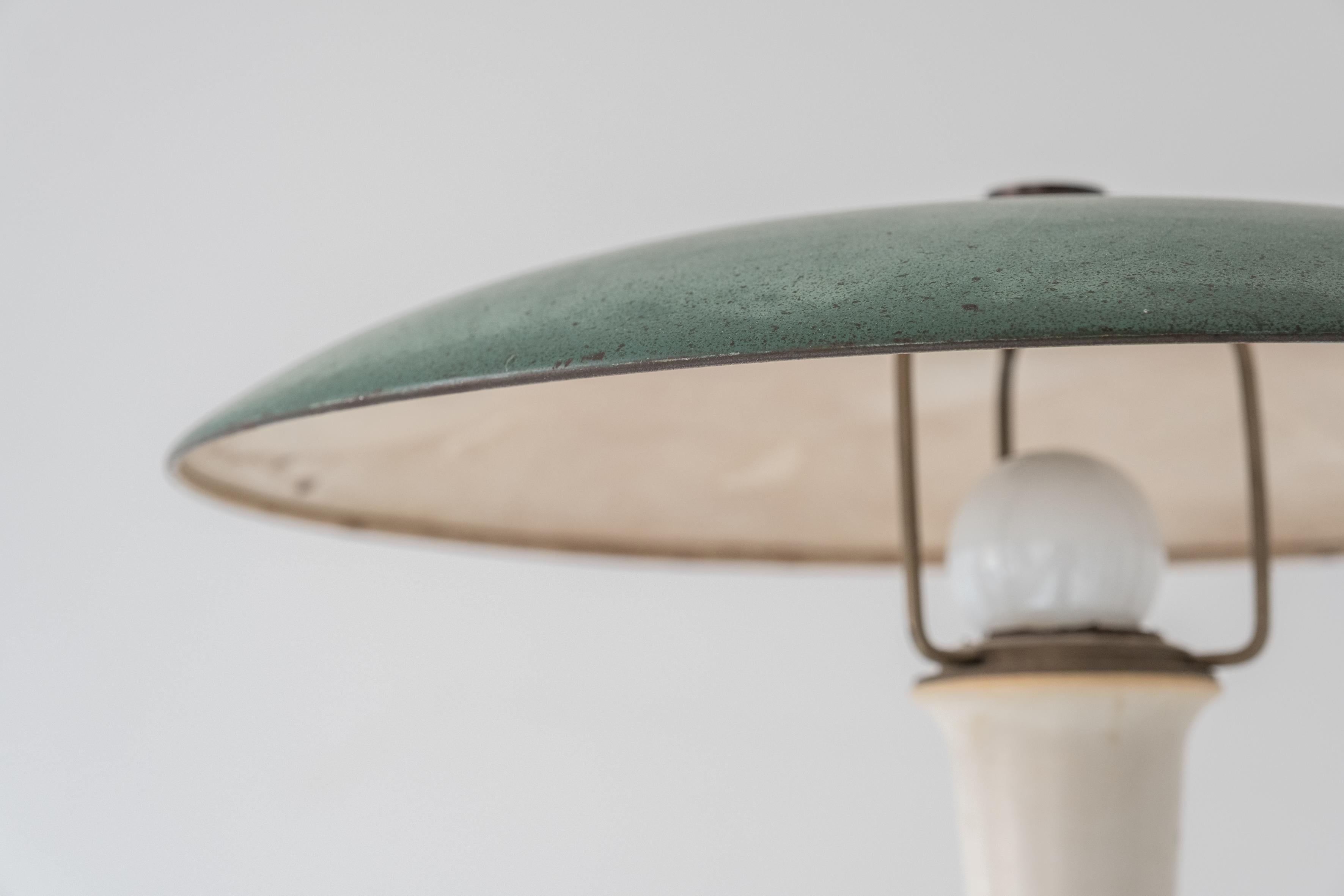 Metal Table lamp from Denmark, designed and manufactured during the 1960s. 