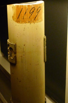 Table Lamp from Industrial Wallpaper Printing Roller from the Early 1990s