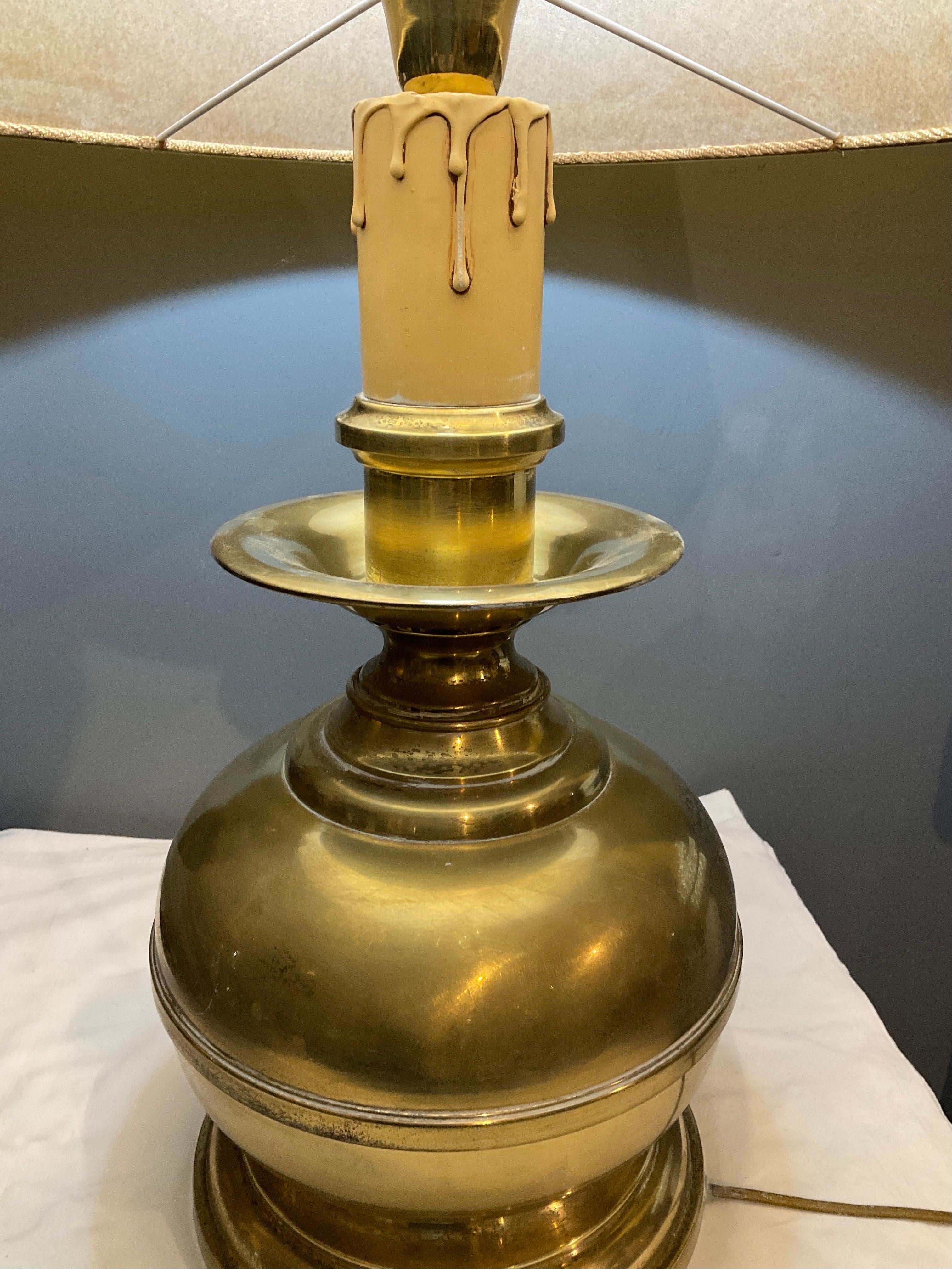 Brass Table lamp from the 80s attributed to Banci Firenze For Sale