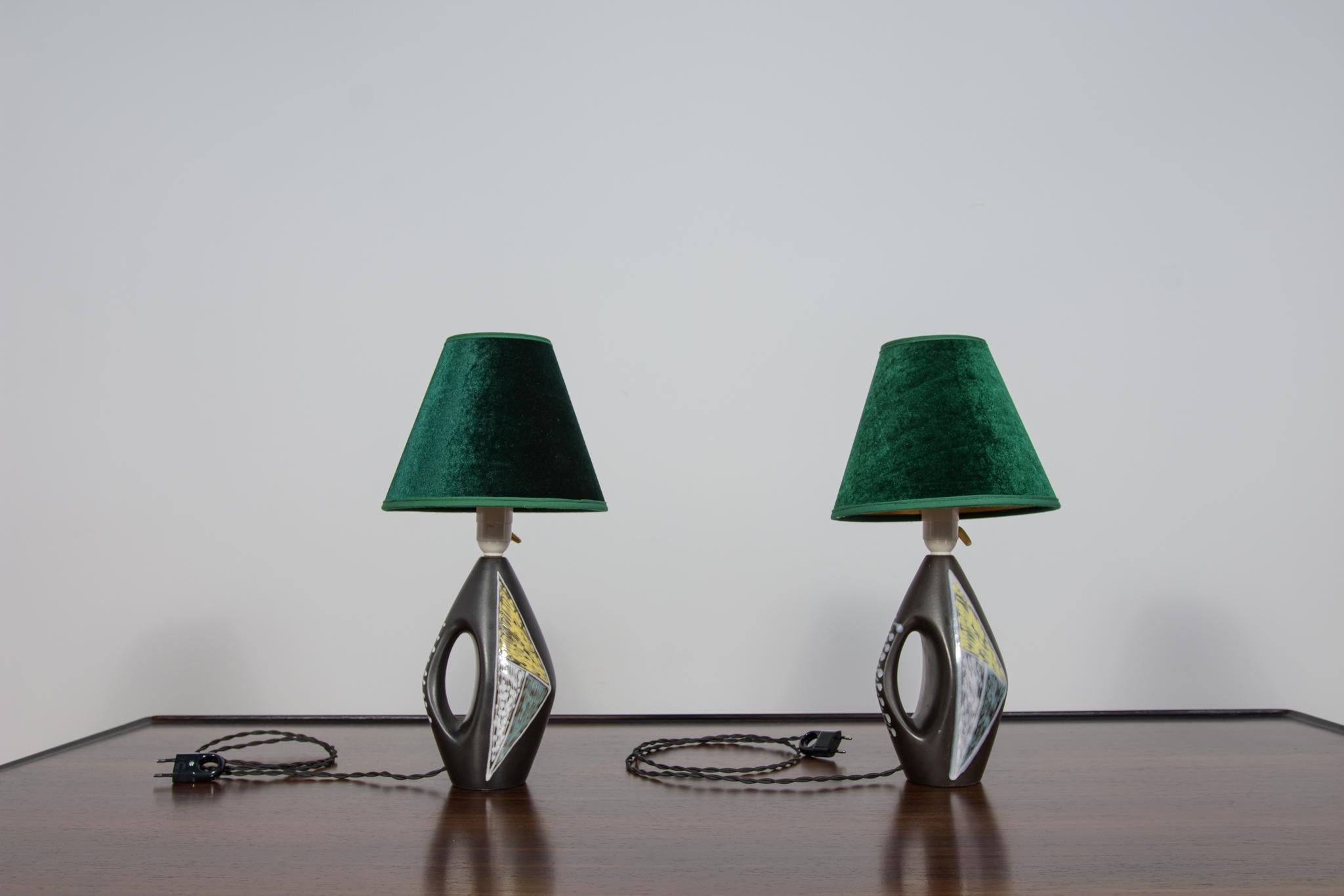 Danish Table lamp from the “Burgundy” series, designed by Holm Sorensen, Soholm. For Sale