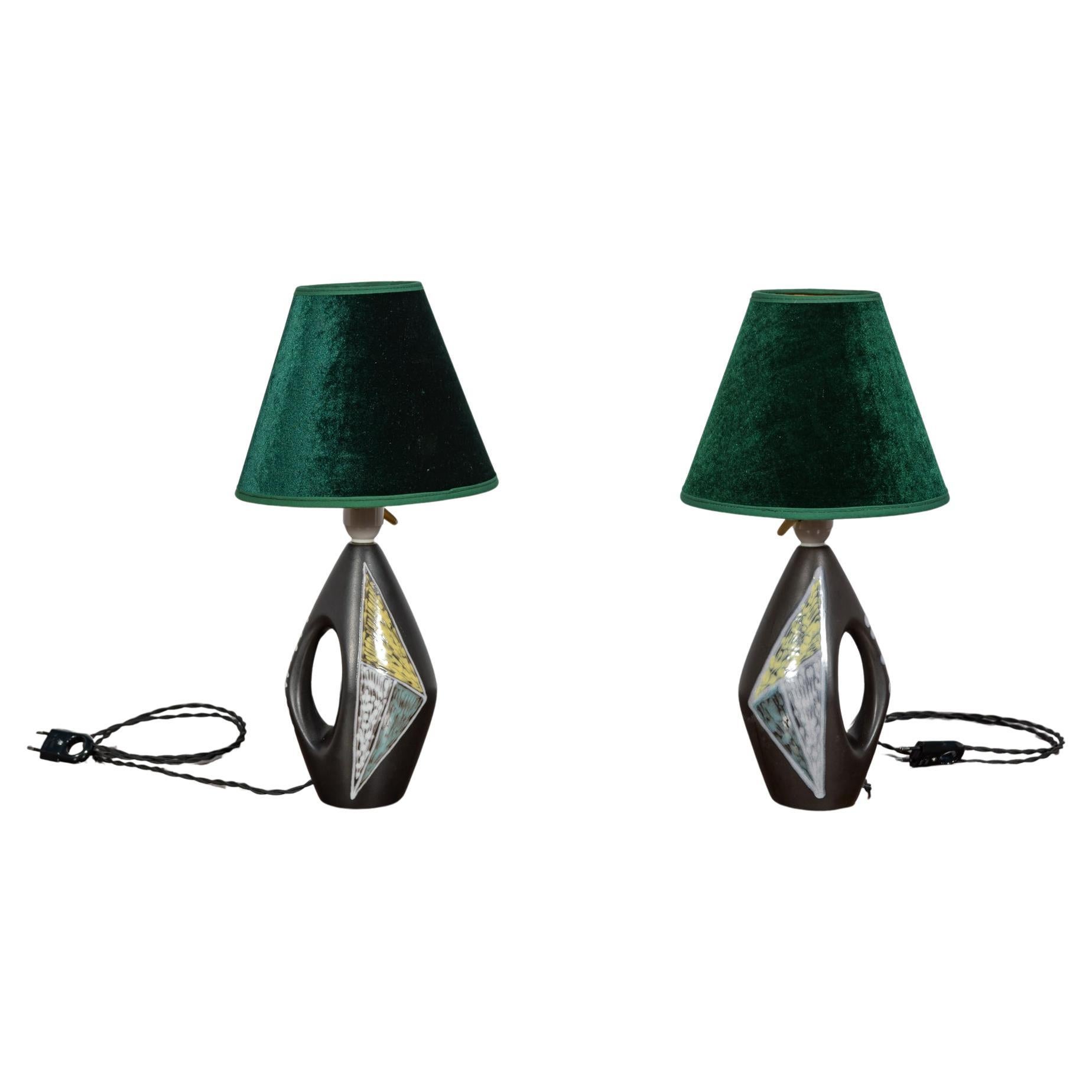 Table lamp from the “Burgundy” series, designed by Holm Sorensen, Soholm. For Sale