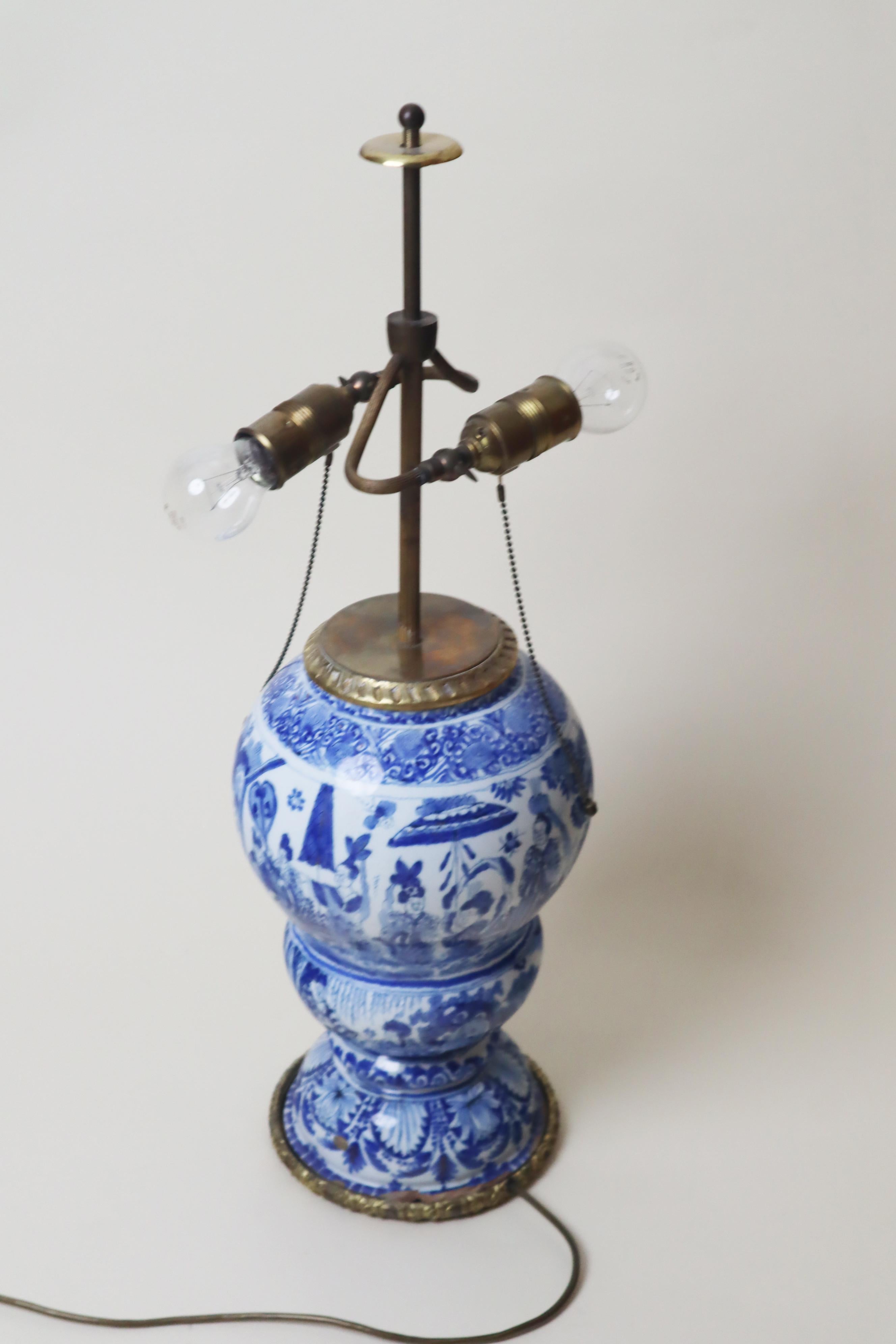 Lámpara de mesa de principios del siglo XVIII Asian Chino Style  Gerhard Wolbeer Berlín Vaciado en venta