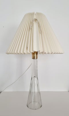 Table Lamp, Glass and Brass, Mid-Century Modern / Scandinavian, Orno Oy Finland