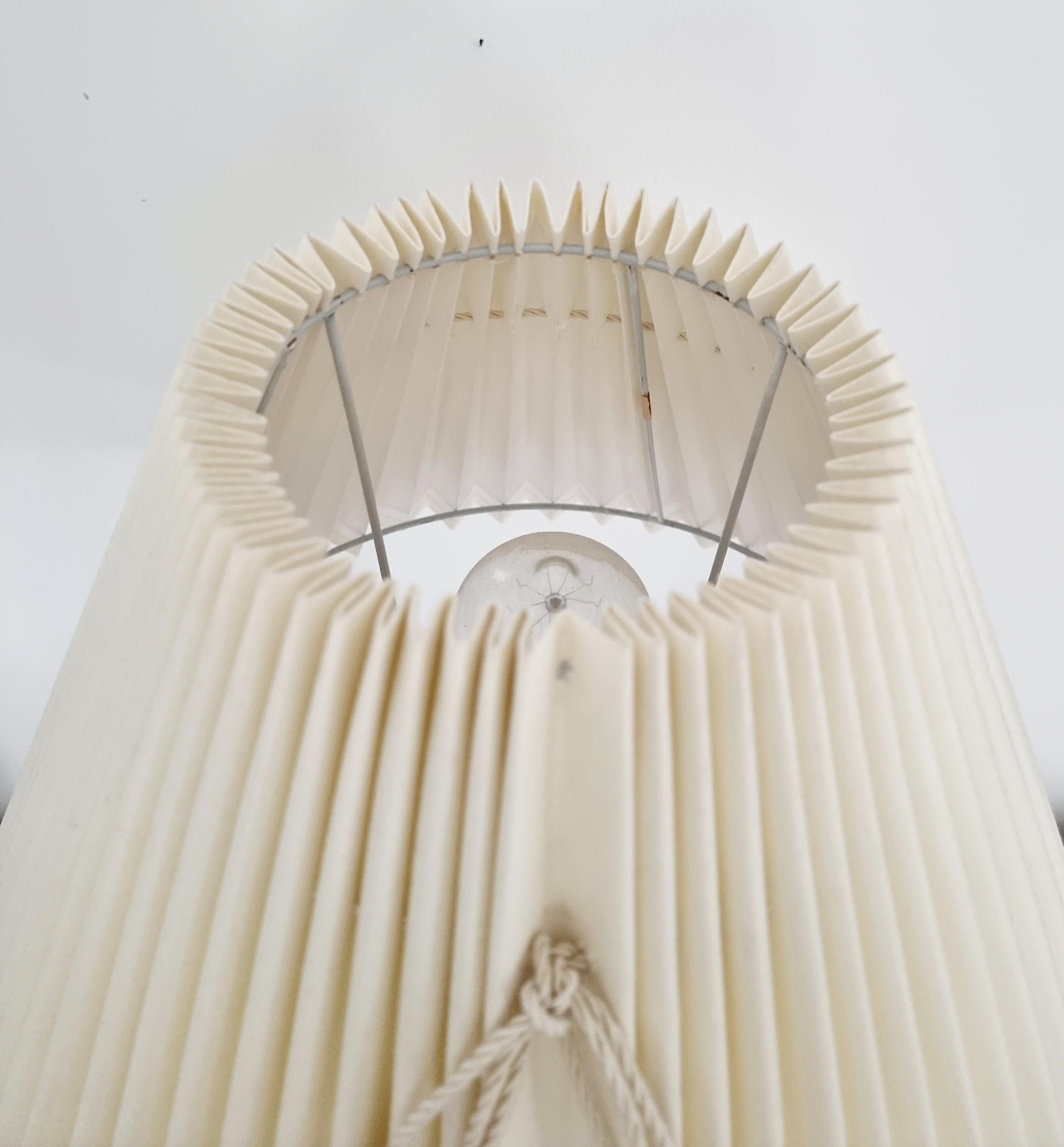 20th Century Table Lamp, Glass and Brass, Mid-Century Modern / Scandinavian, Orno Oy Finland For Sale