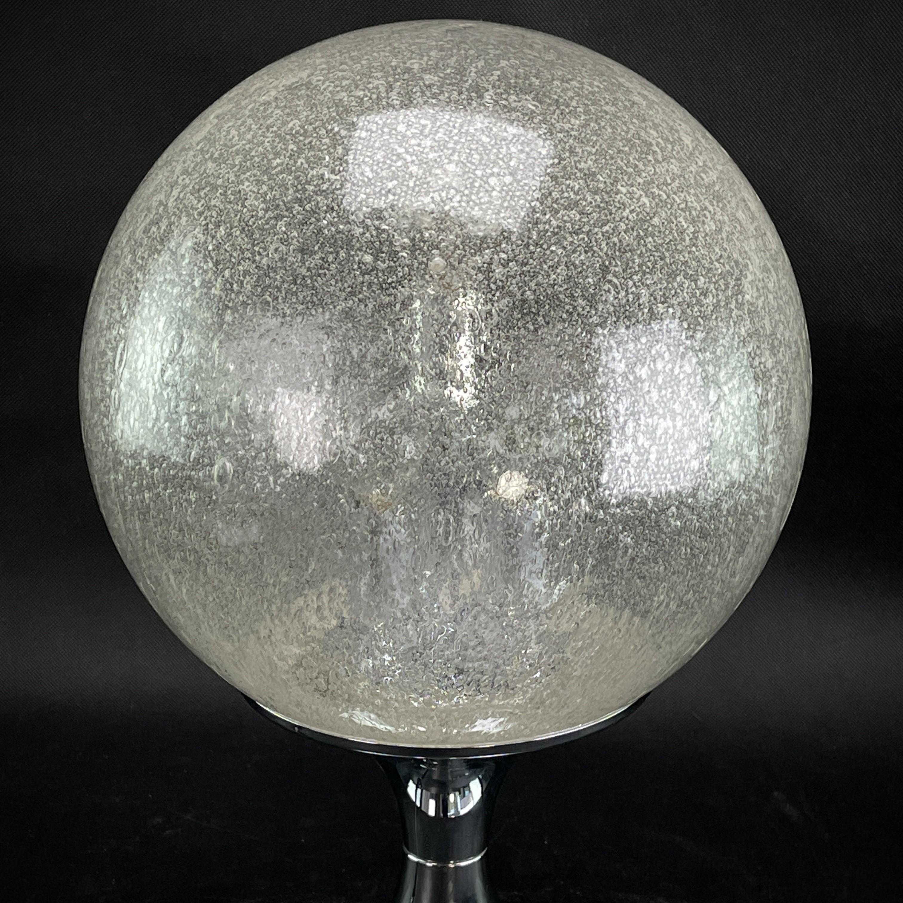 German Table Lamp glass ball Doria, 1960s For Sale