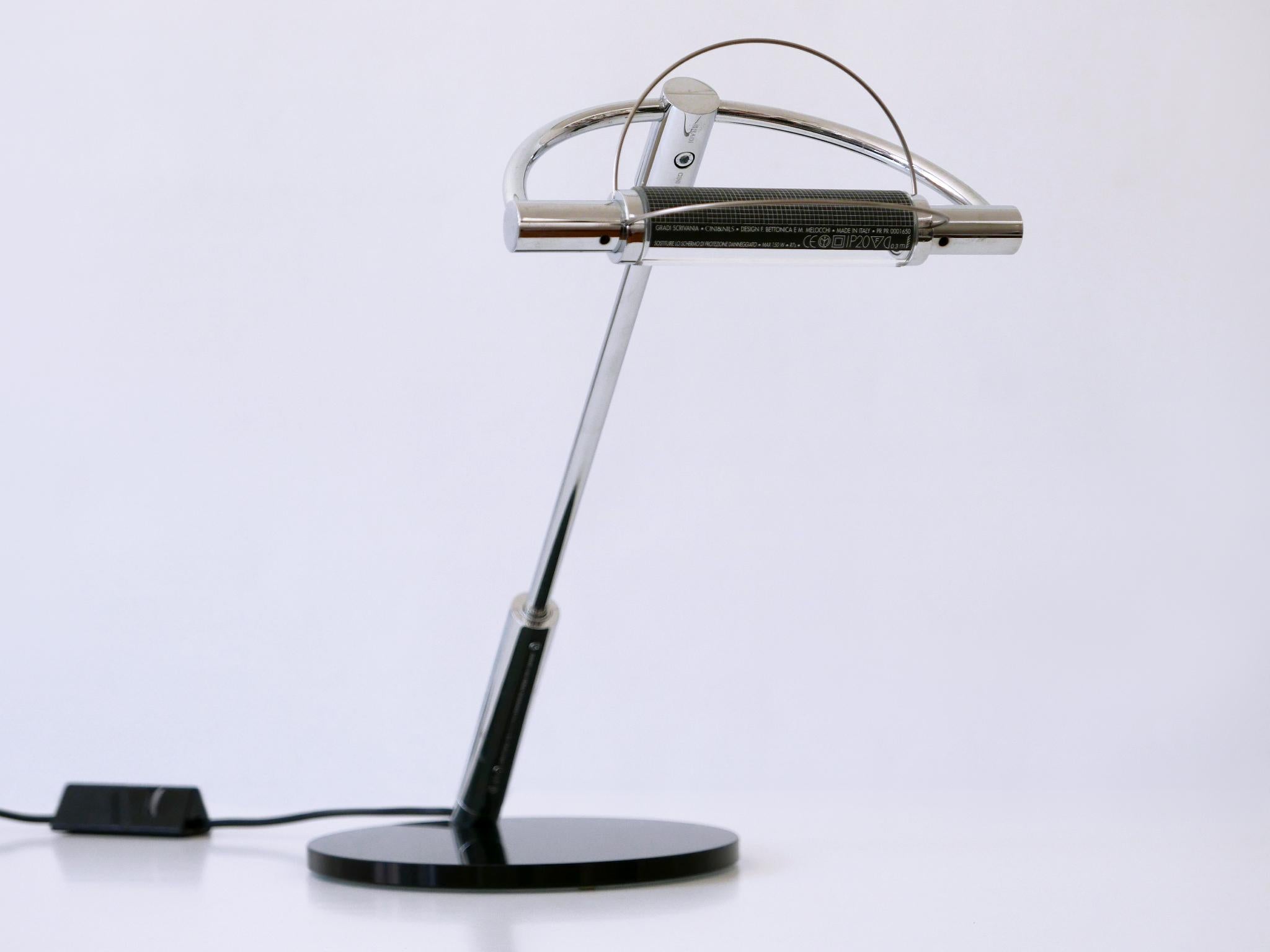 Late 20th Century Table Lamp 'Gradi Scrivania' by Bettonica E Melocchi for Cini & Nils Italy 1990s For Sale