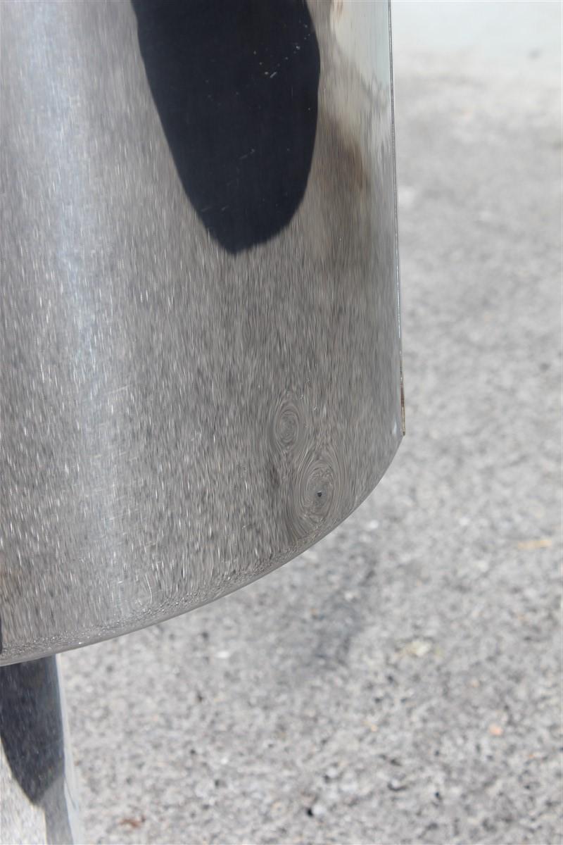 Table Lamp Harvey Guzzini Italian Design Lucite Steel Silver For Sale 3