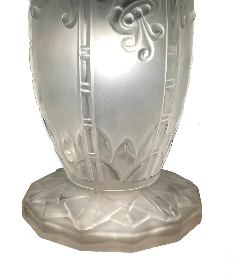 Lámpara de mesa Hettier Vincent principios del siglo XX en venta