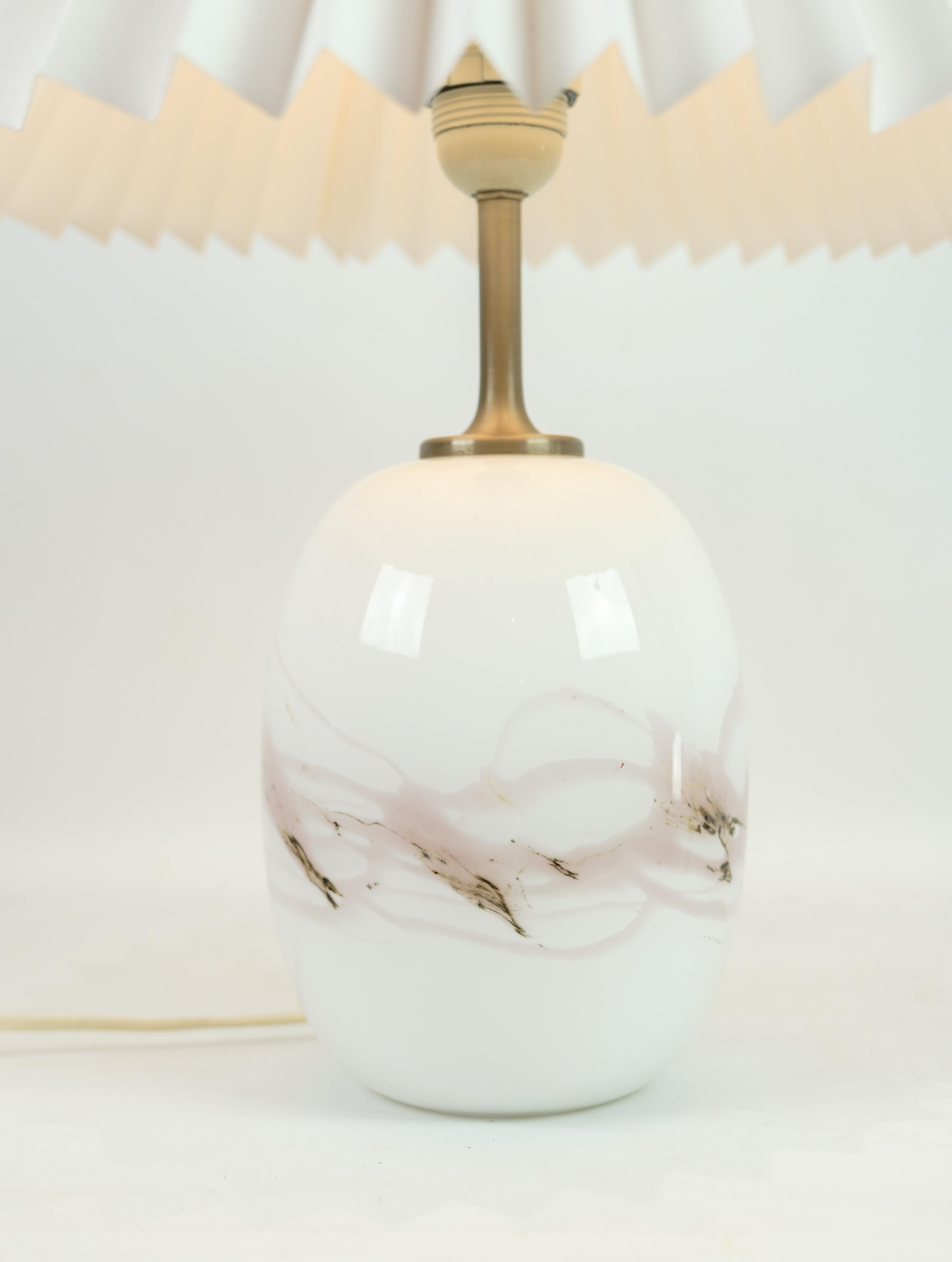 Mid-Century Modern Table Lamp, Holmegaard, Model Sakura, Design by Michael Bang For Sale