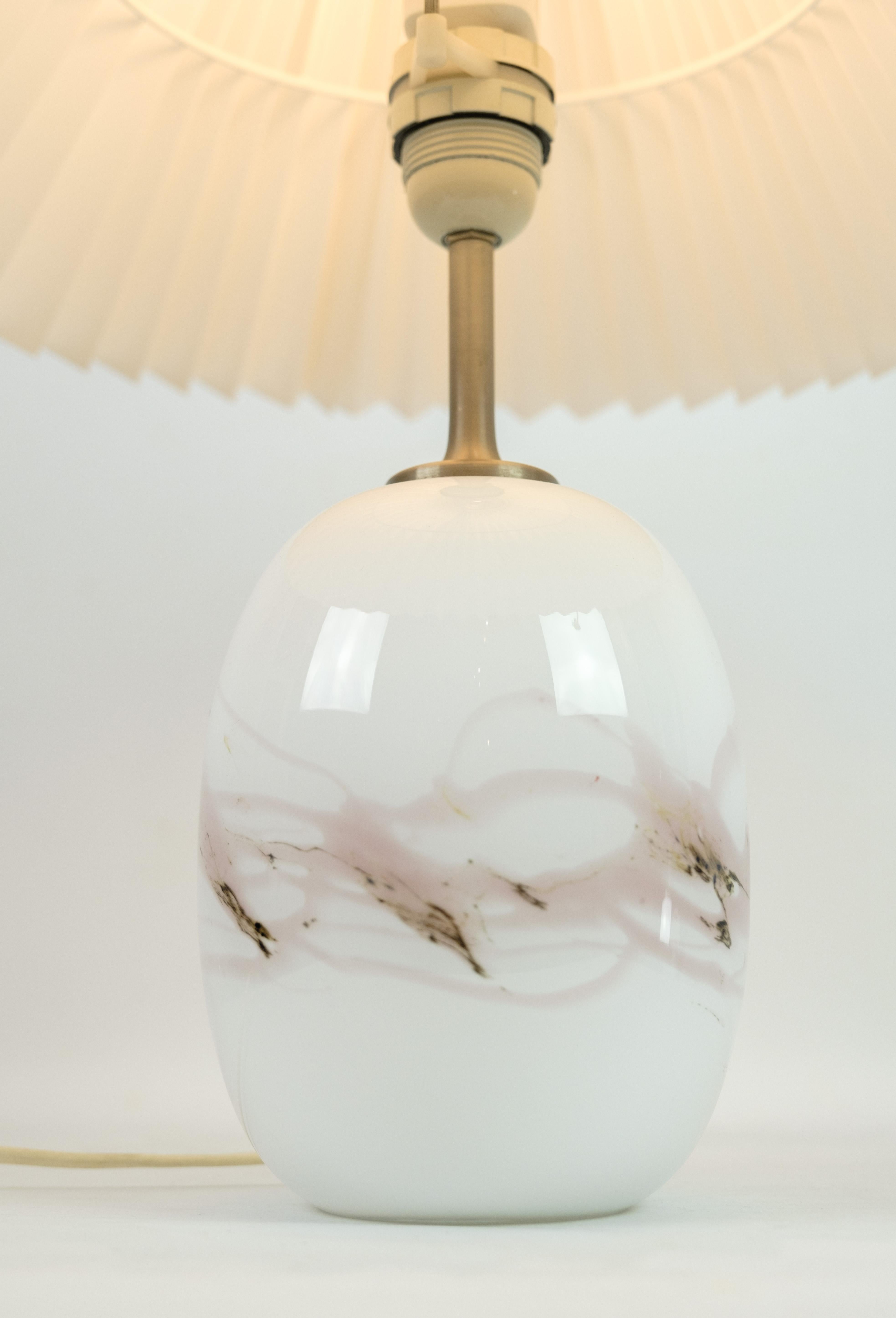 Danish Table Lamp, Holmegaard, Model Sakura, Design by Michael Bang For Sale