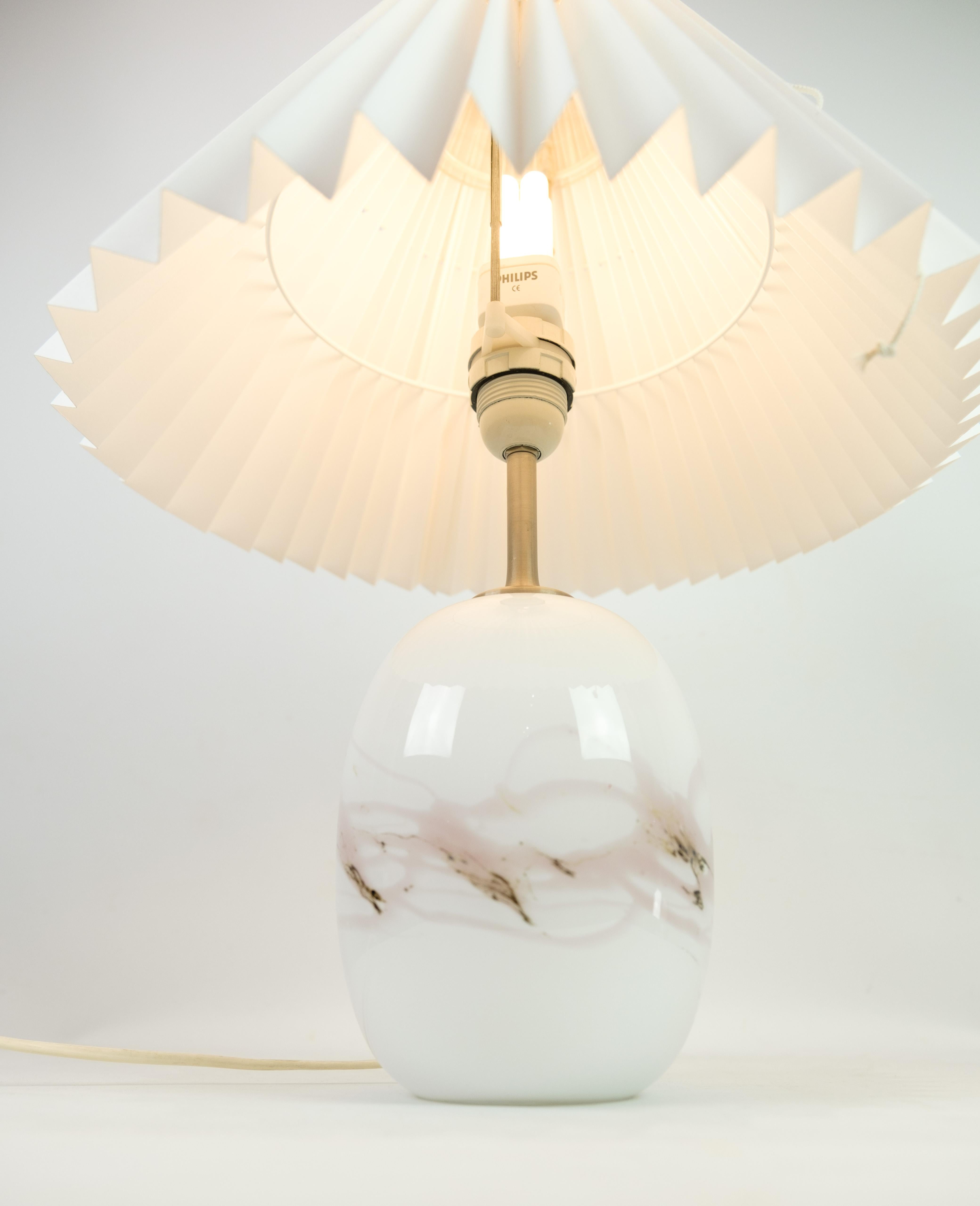 Table Lamp, Holmegaard, Model Sakura, Design by Michael Bang For Sale 1