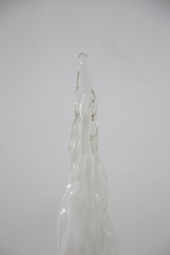 Table Lamp Iceberg by Carlo Nason for Vistosi in White Murano Glass