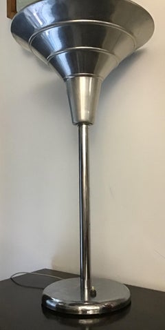 Table Lamp Illuminator 1930 Chrome Metal