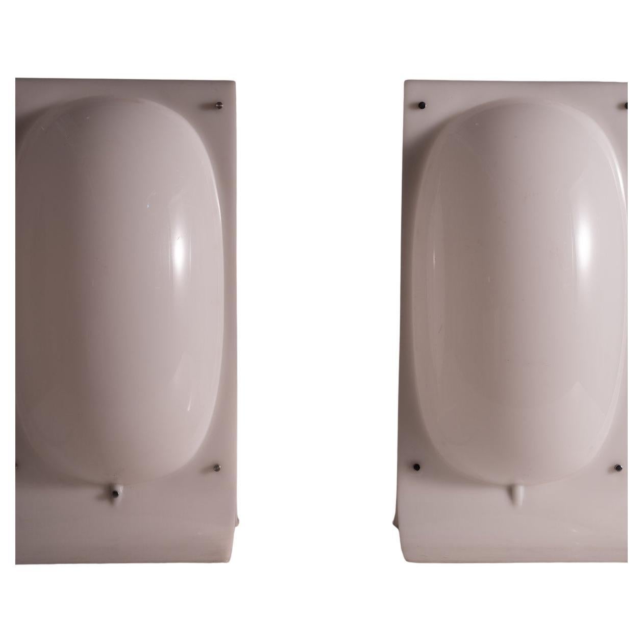 Pair of Table Lamp in Acrylic by Percival Lafer — Brazil, 1960s
