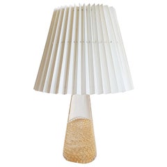 Lampada da tavolo in vetro artistico con oro a 24 carati di Marcolin Art Crystal, Svezia, anni '60
